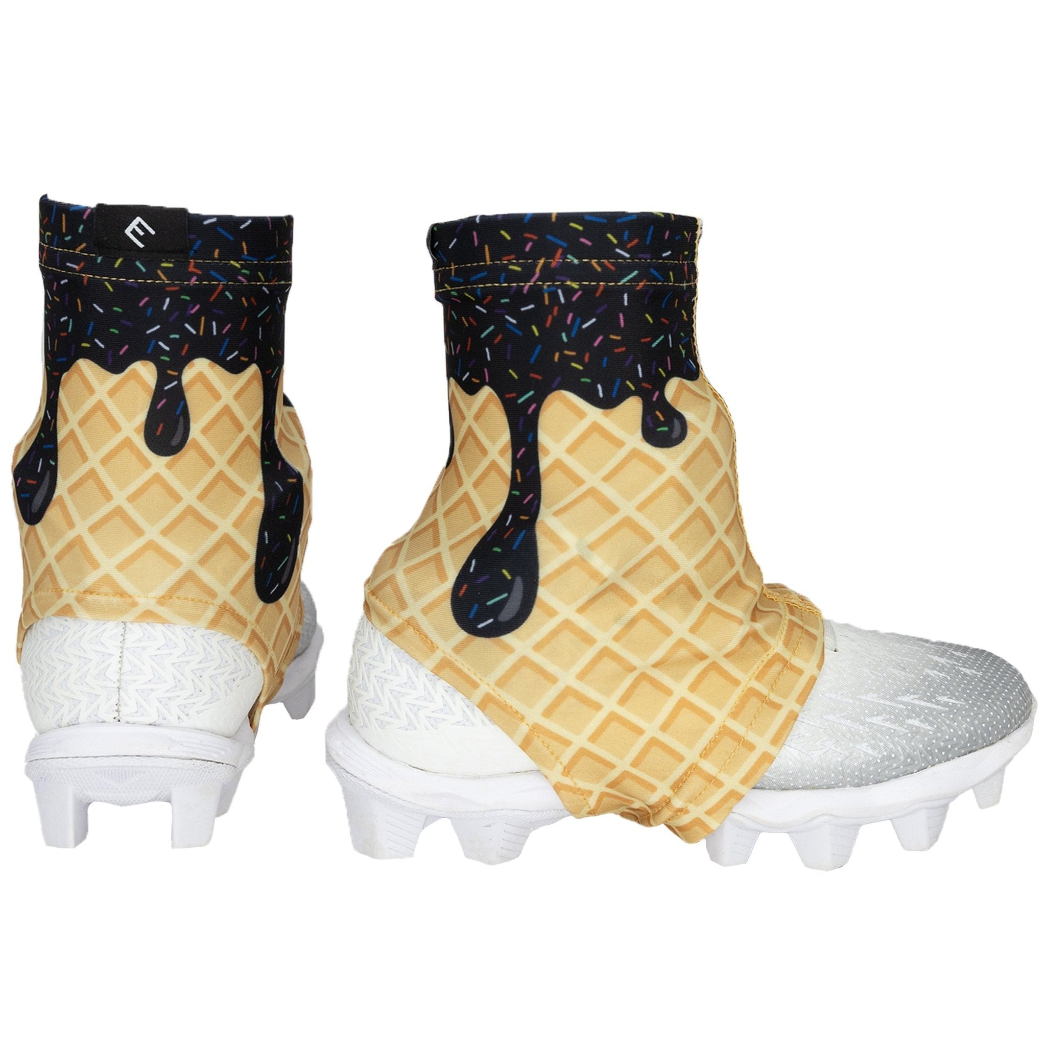 Black Ice Cream Cleat Covers (Spats) - Maximum Velocity Sports