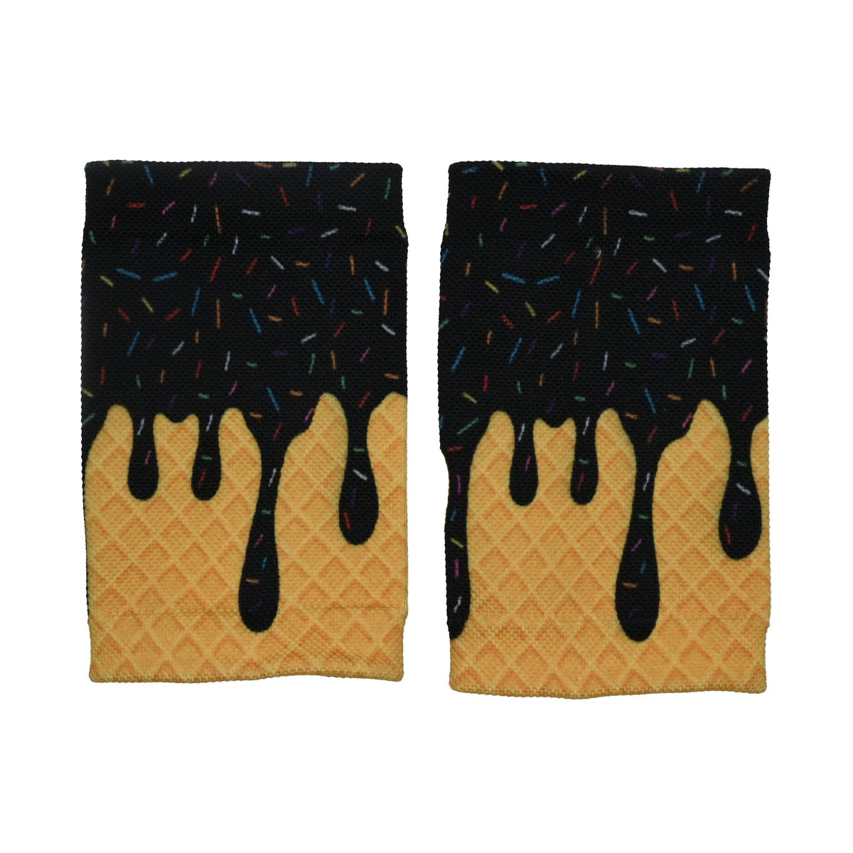 Black Ice Cream Wrist Support Sleeves - Maximum Velocity Sports