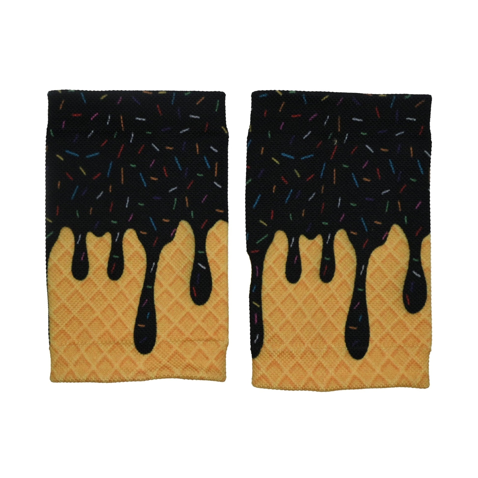 Black Ice Cream Wrist Support Sleeves - Maximum Velocity Sports