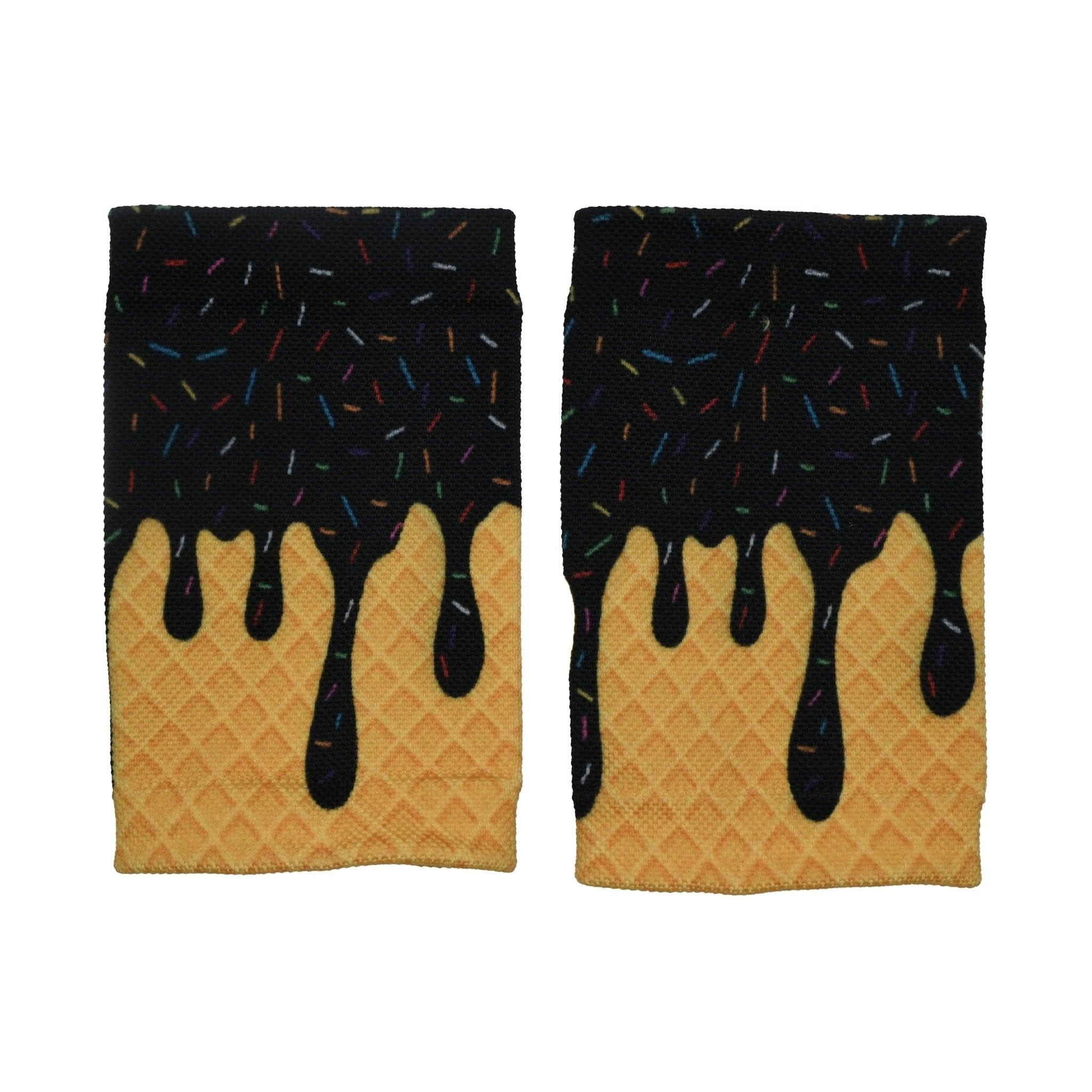 Black Ice Cream Wrist Support Sleeves - Maximum Velocity Sports