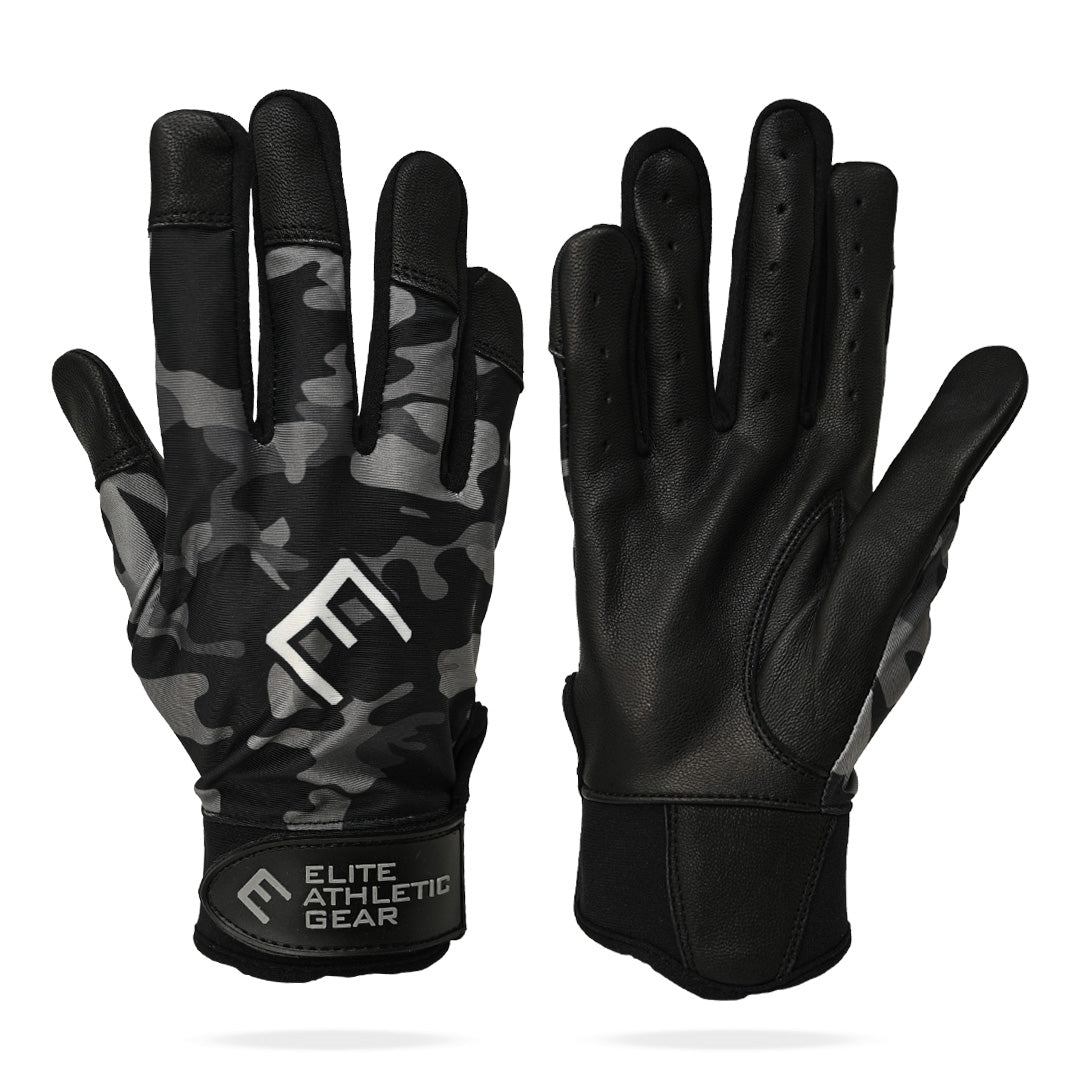 Blackout Camo Batting Gloves - Maximum Velocity Sports