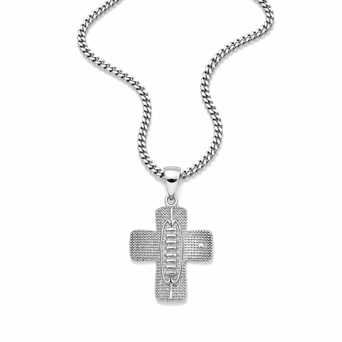 Blitz Football Cross Necklace