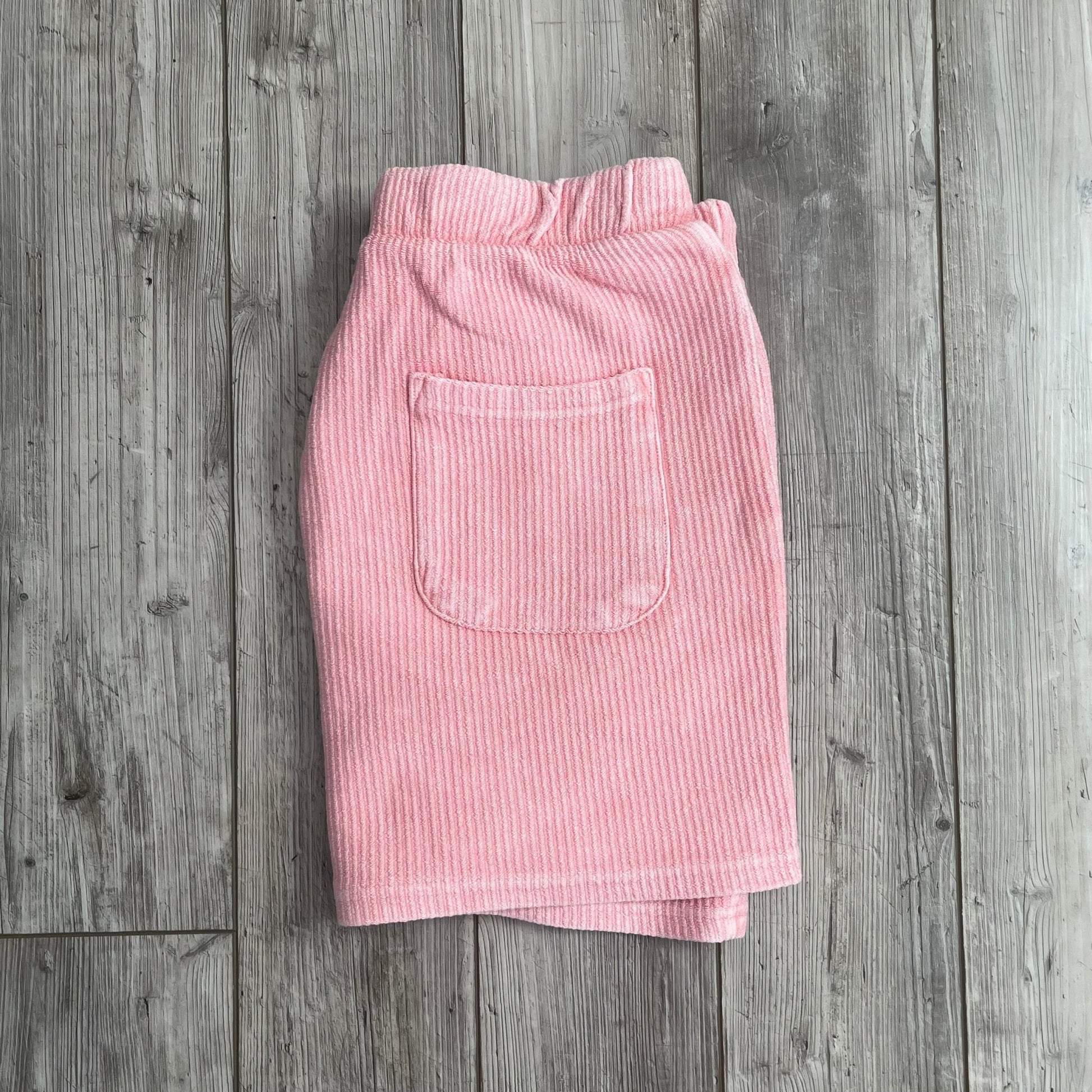 Blossom Pink Corded Shorts - Maximum Velocity Sports