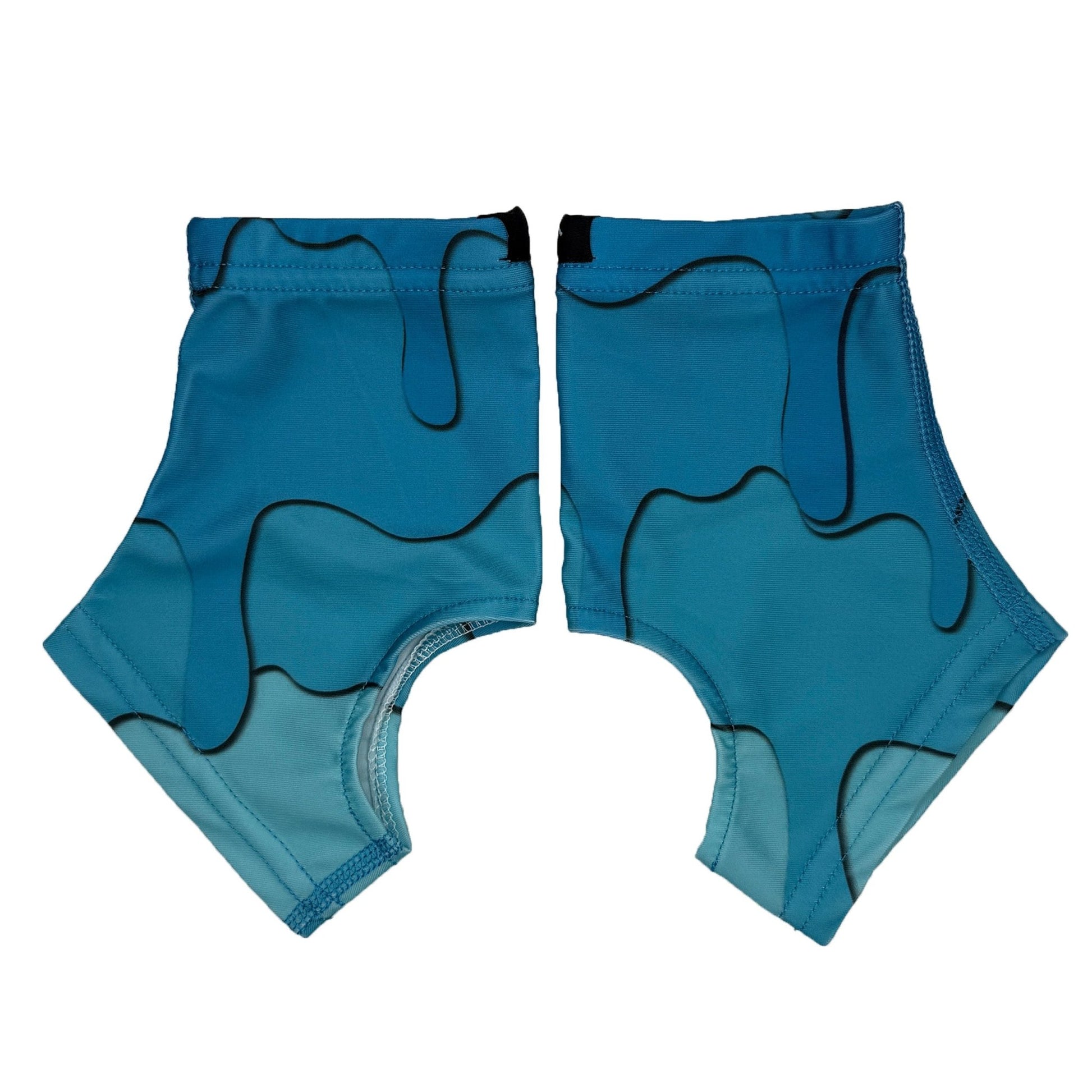 Blue Drippy Cleat Covers (Spats) - Maximum Velocity Sports