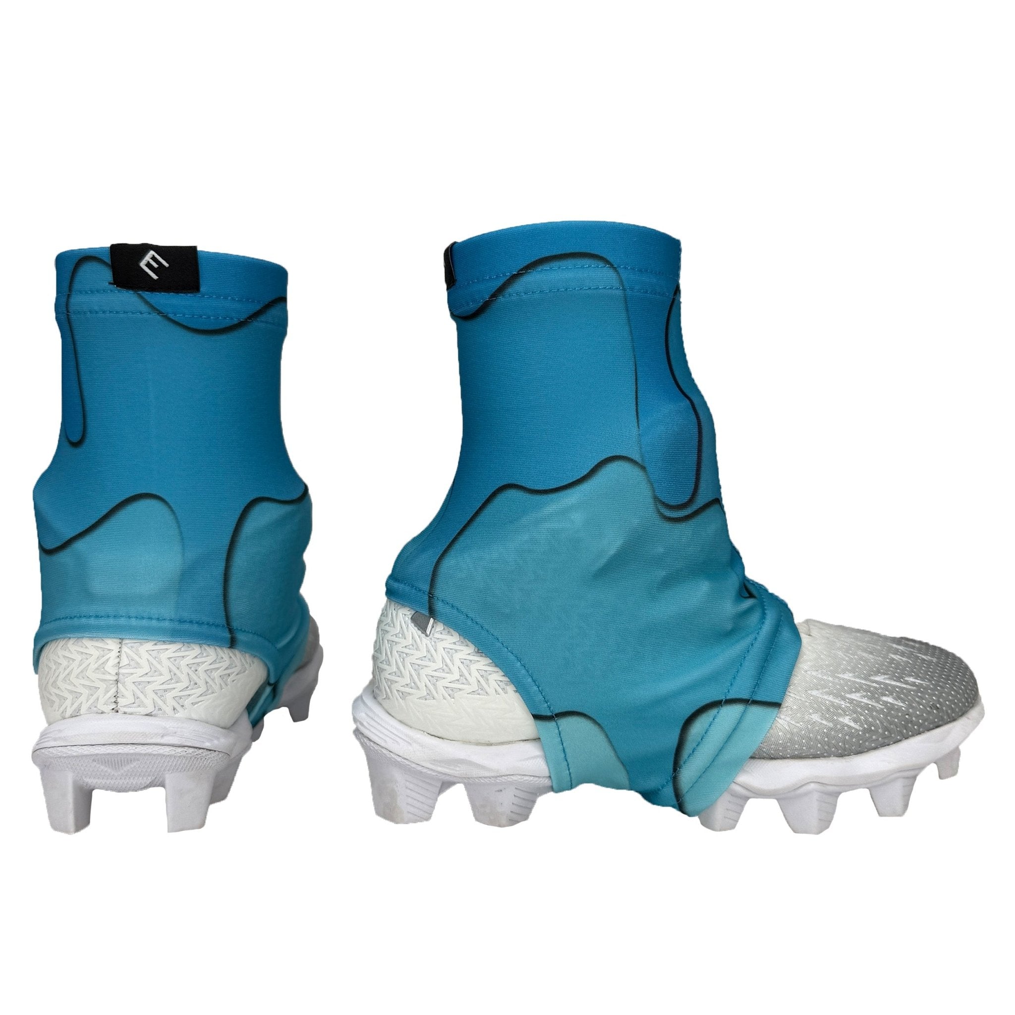 Blue Drippy Cleat Covers (Spats) - Maximum Velocity Sports