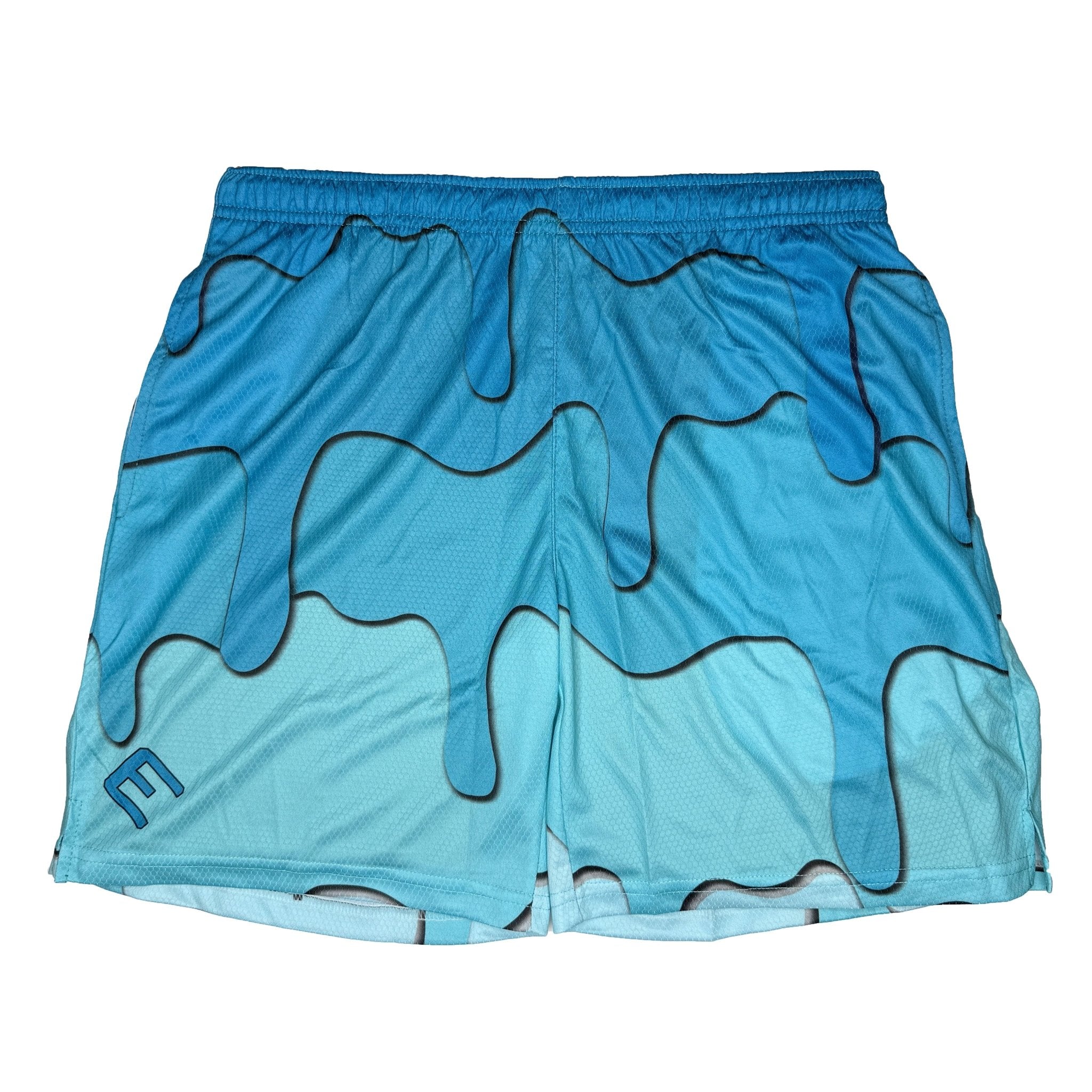 Blue Drippy Shorts - Maximum Velocity Sports