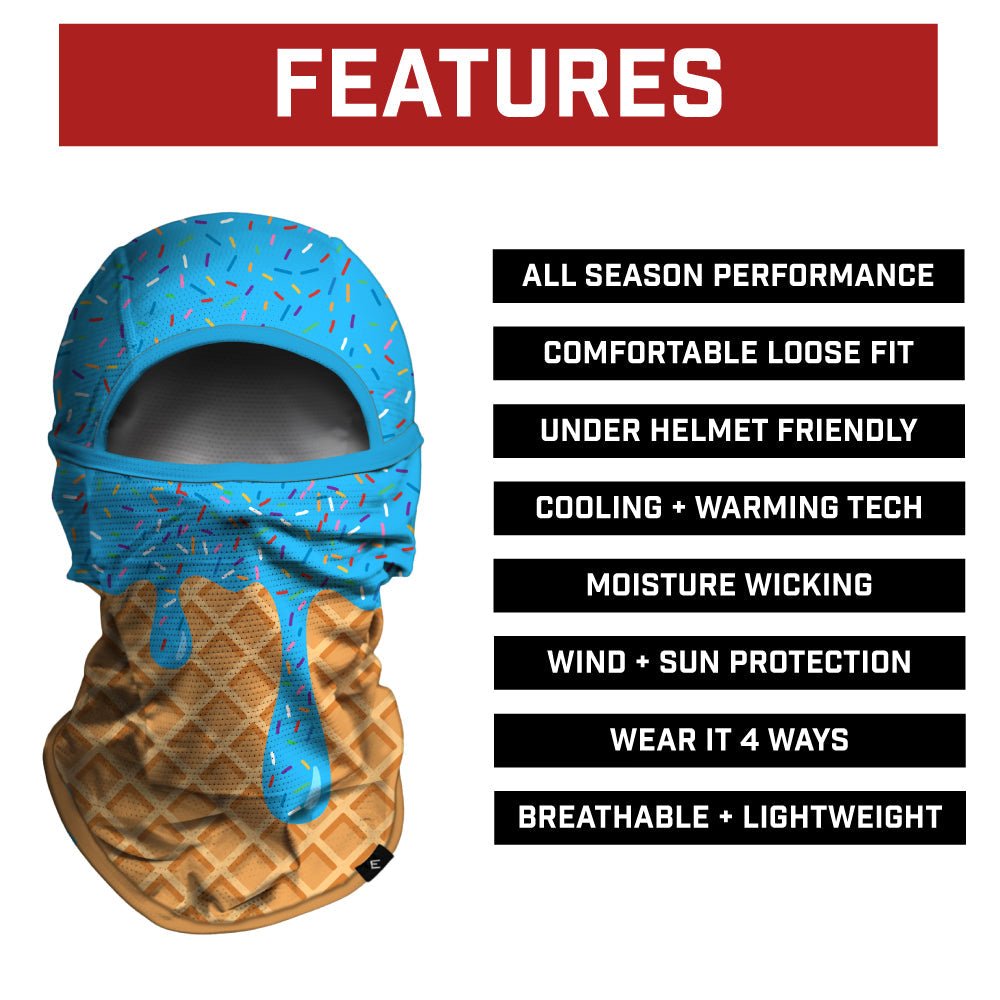 Blue Ice Cream Balaclava Mask (Shiesty) - Maximum Velocity Sports