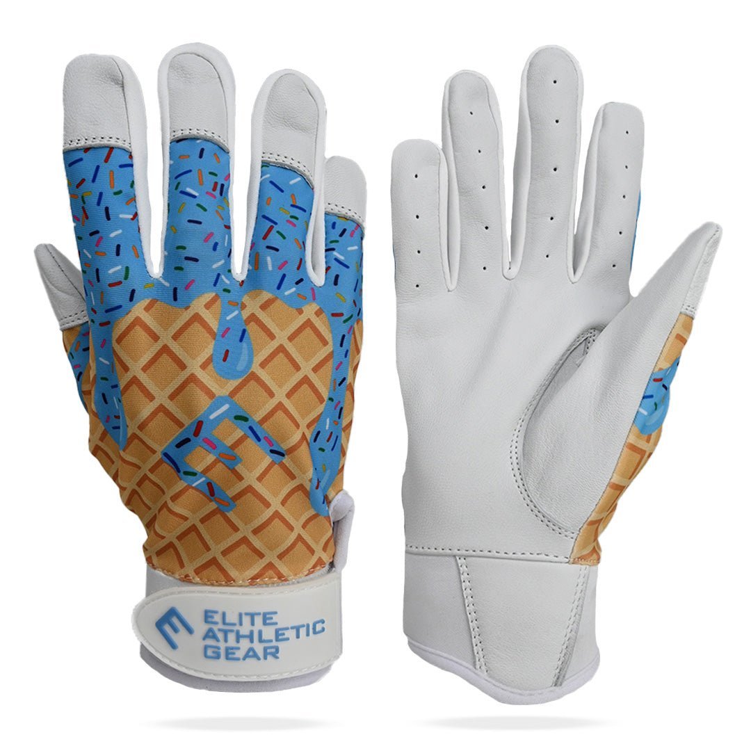 Blue Ice Cream Batting Gloves - Maximum Velocity Sports