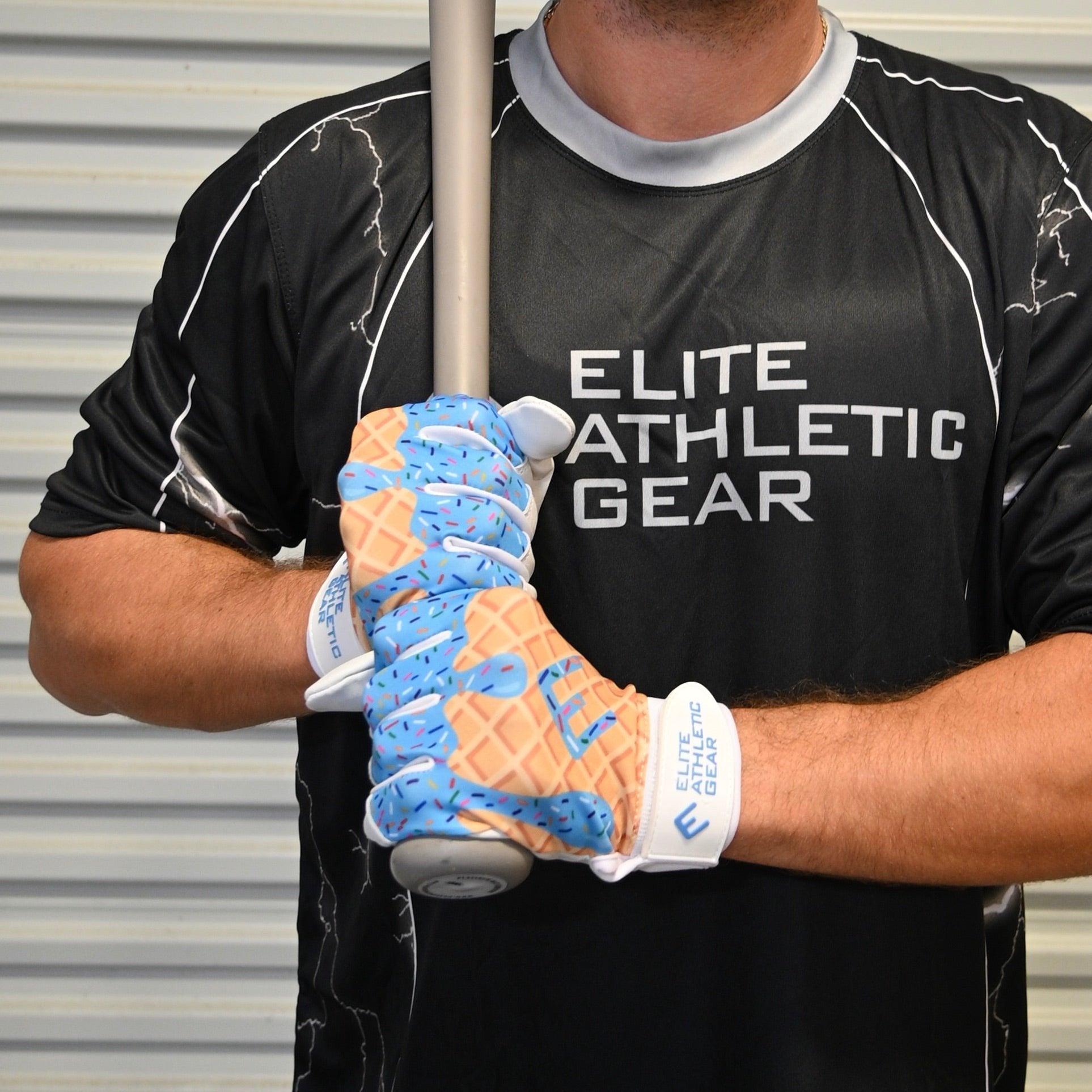 Blue Ice Cream Batting Gloves - Maximum Velocity Sports