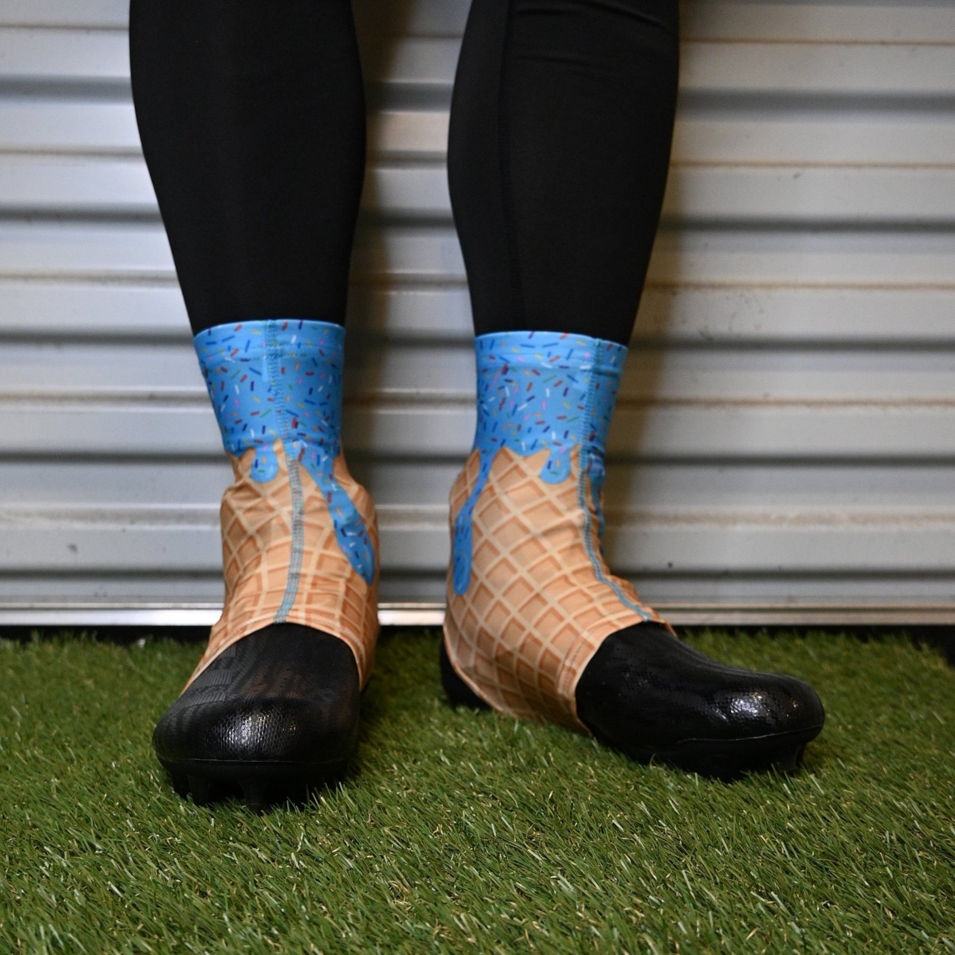 Blue Ice Cream Cleat Covers (Spats) - Maximum Velocity Sports