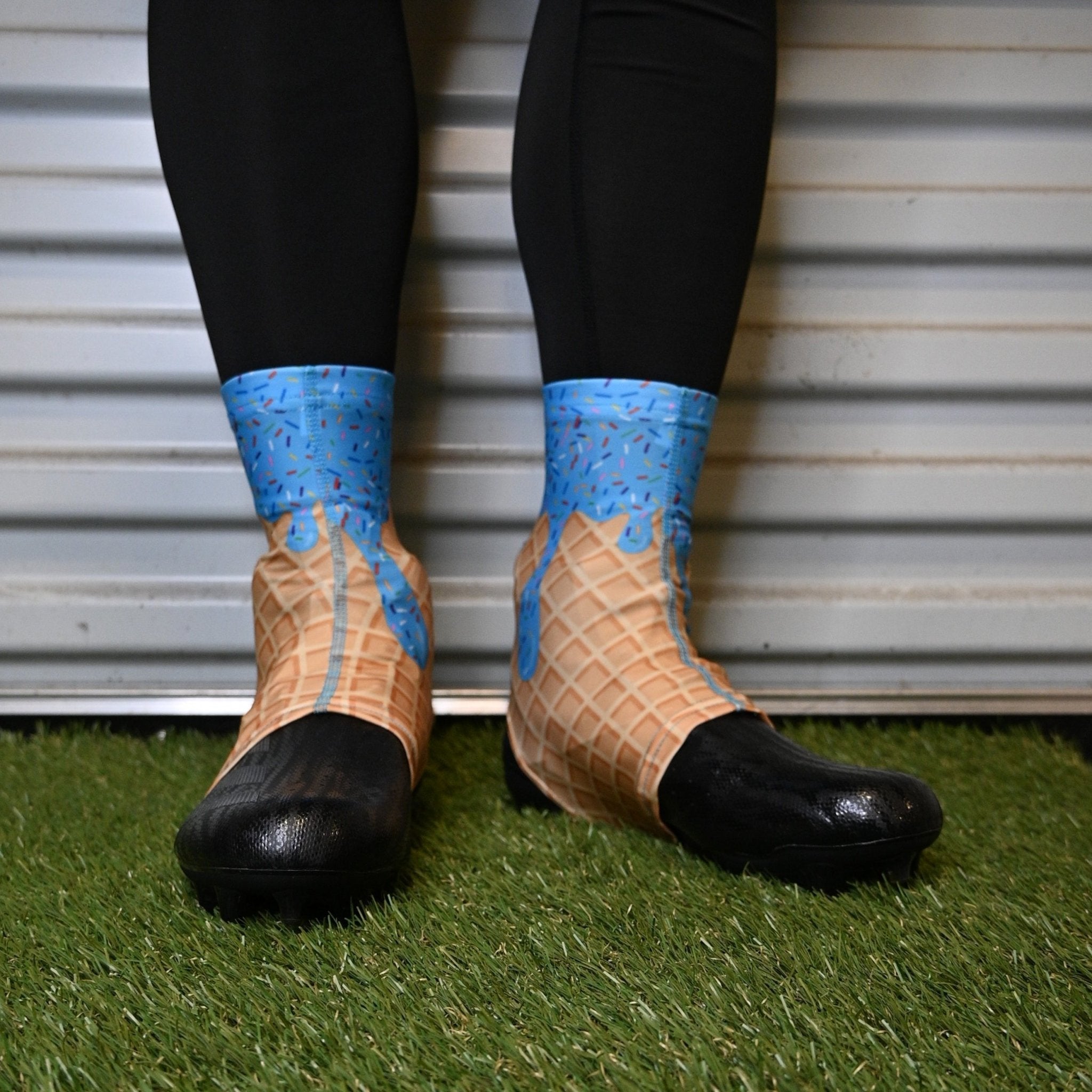 Blue Ice Cream Cleat Covers (Spats) - Maximum Velocity Sports