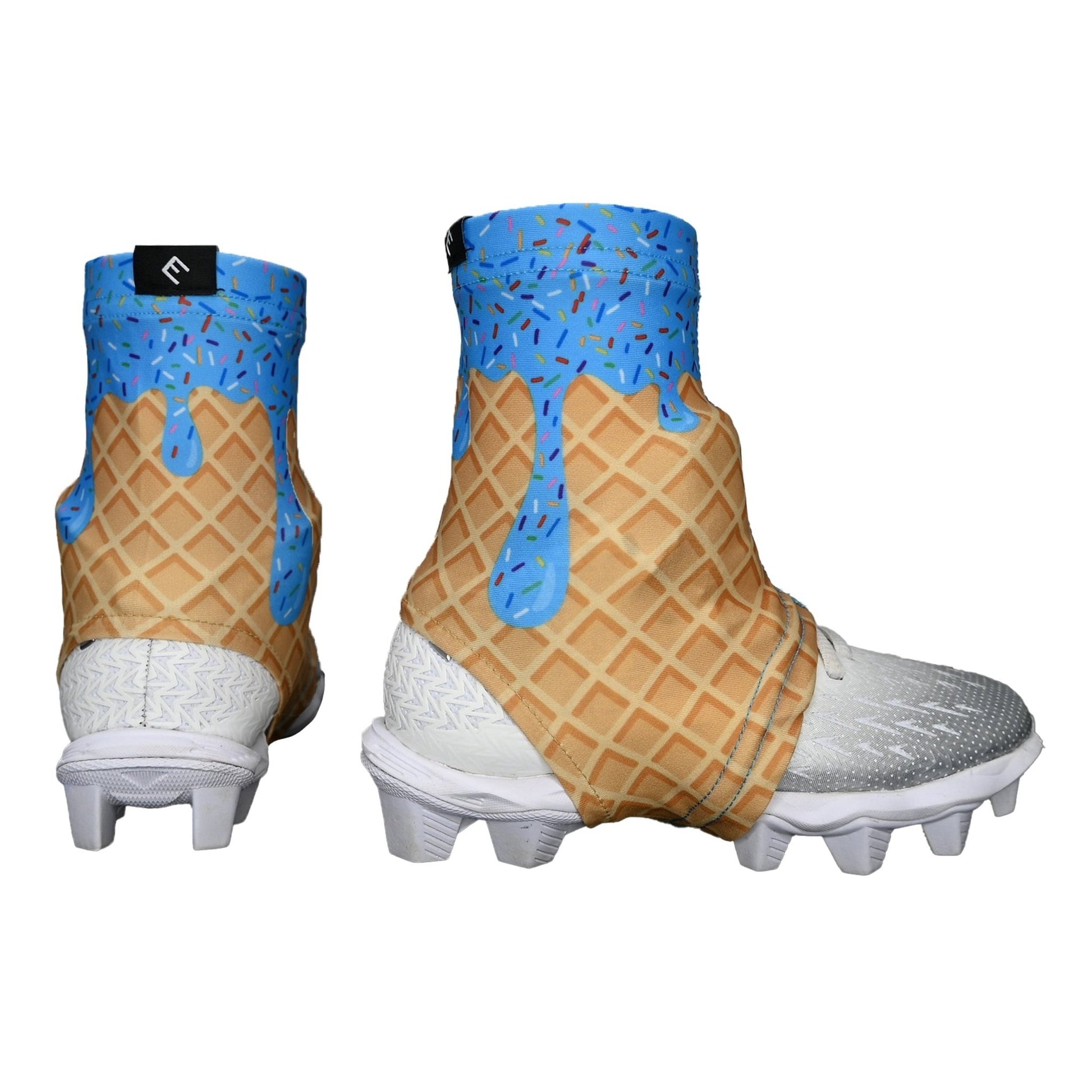 Blue Ice Cream Cleat Covers (Spats) - Maximum Velocity Sports