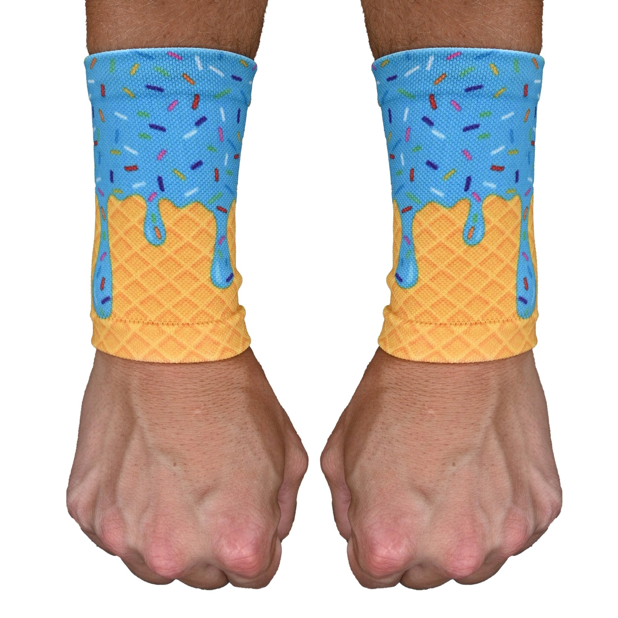 Blue Ice Cream Wrist Support Sleeves - Maximum Velocity Sports