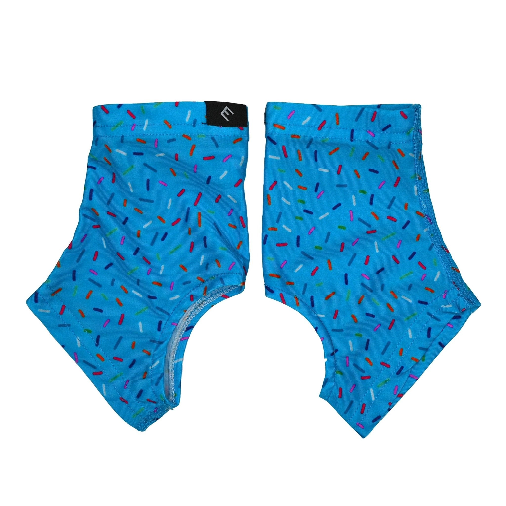 Blue Sprinkles Cleat Covers (Spats) - Maximum Velocity Sports