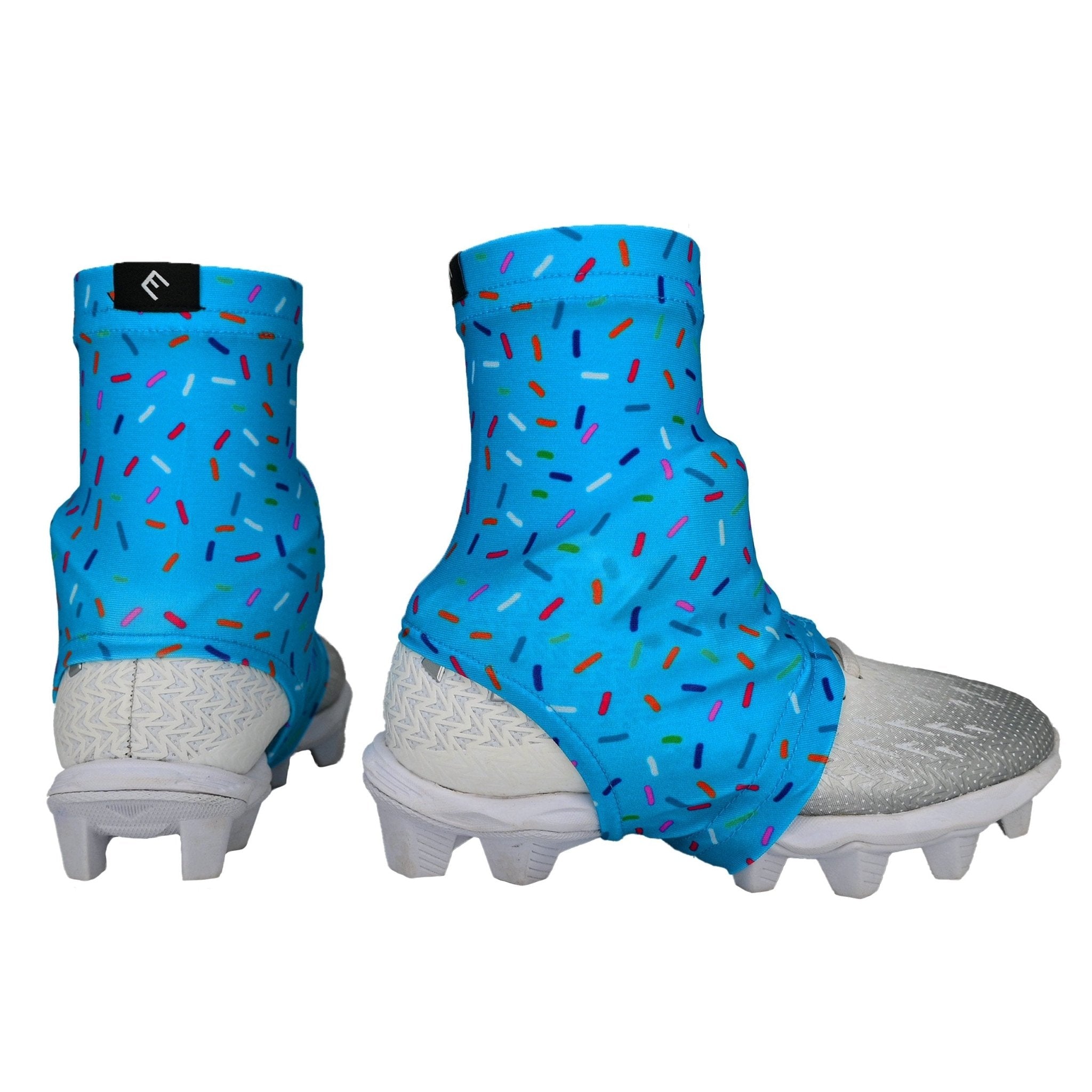 Blue Sprinkles Cleat Covers (Spats) - Maximum Velocity Sports