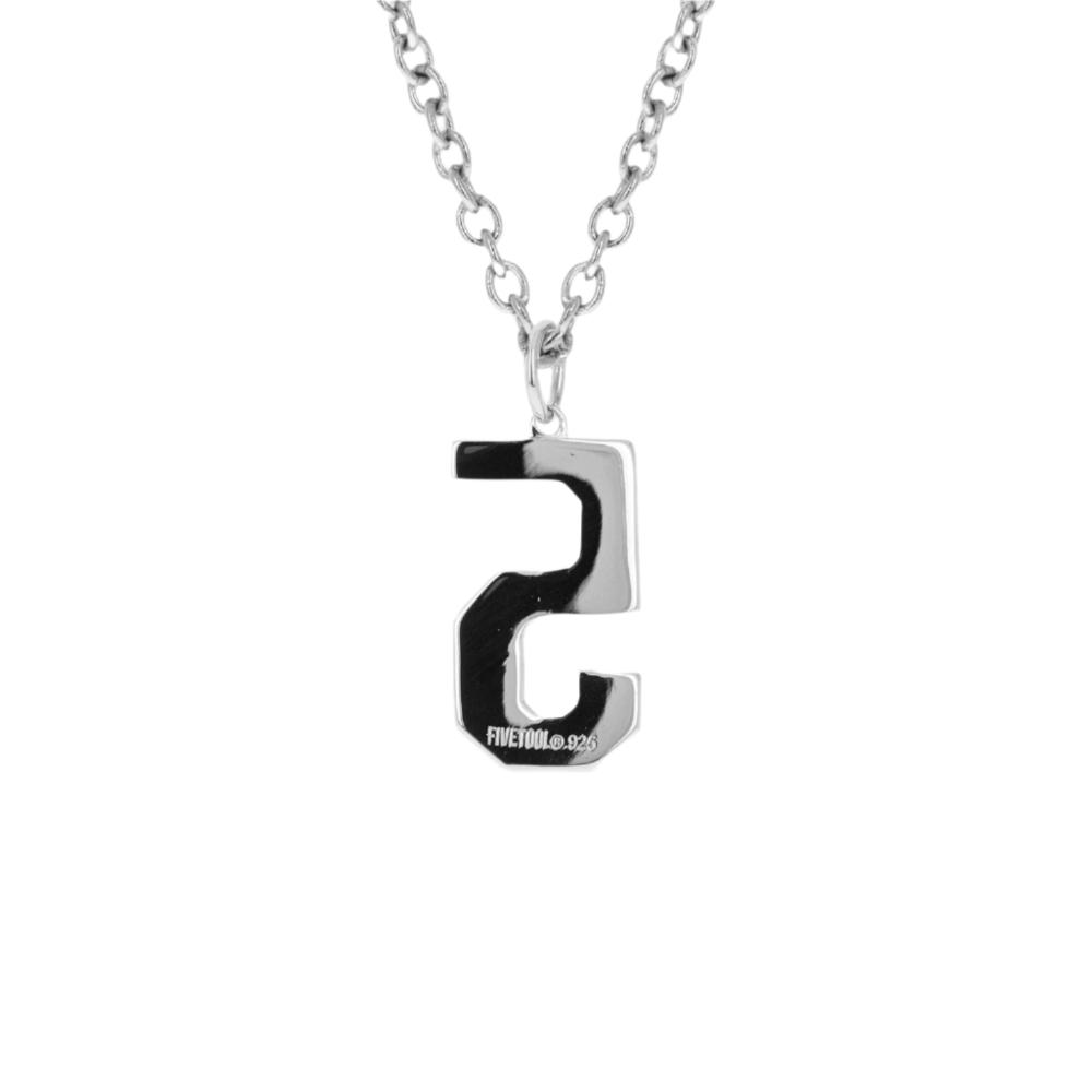 Brushed Custom Number Necklace - Maximum Velocity Sports