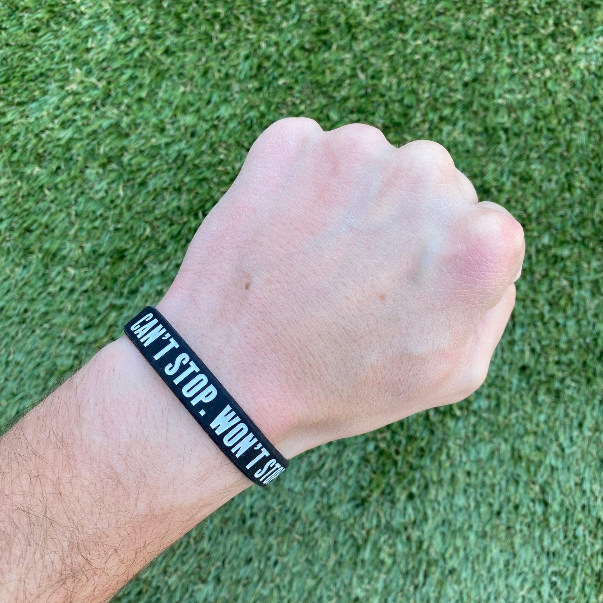 CAN'T STOP. WON'T STOP. Wristband - Maximum Velocity Sports