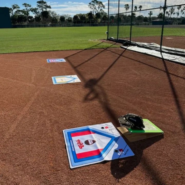 Catcher's Resistance Training (CRT) Belt + Catcher's Zone Mat Bundle - Maximum Velocity Sports