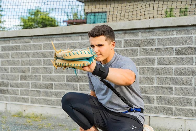 Catcher's Resistance Training (CRT) Belt + Catcher's Zone Mat Bundle - Maximum Velocity Sports