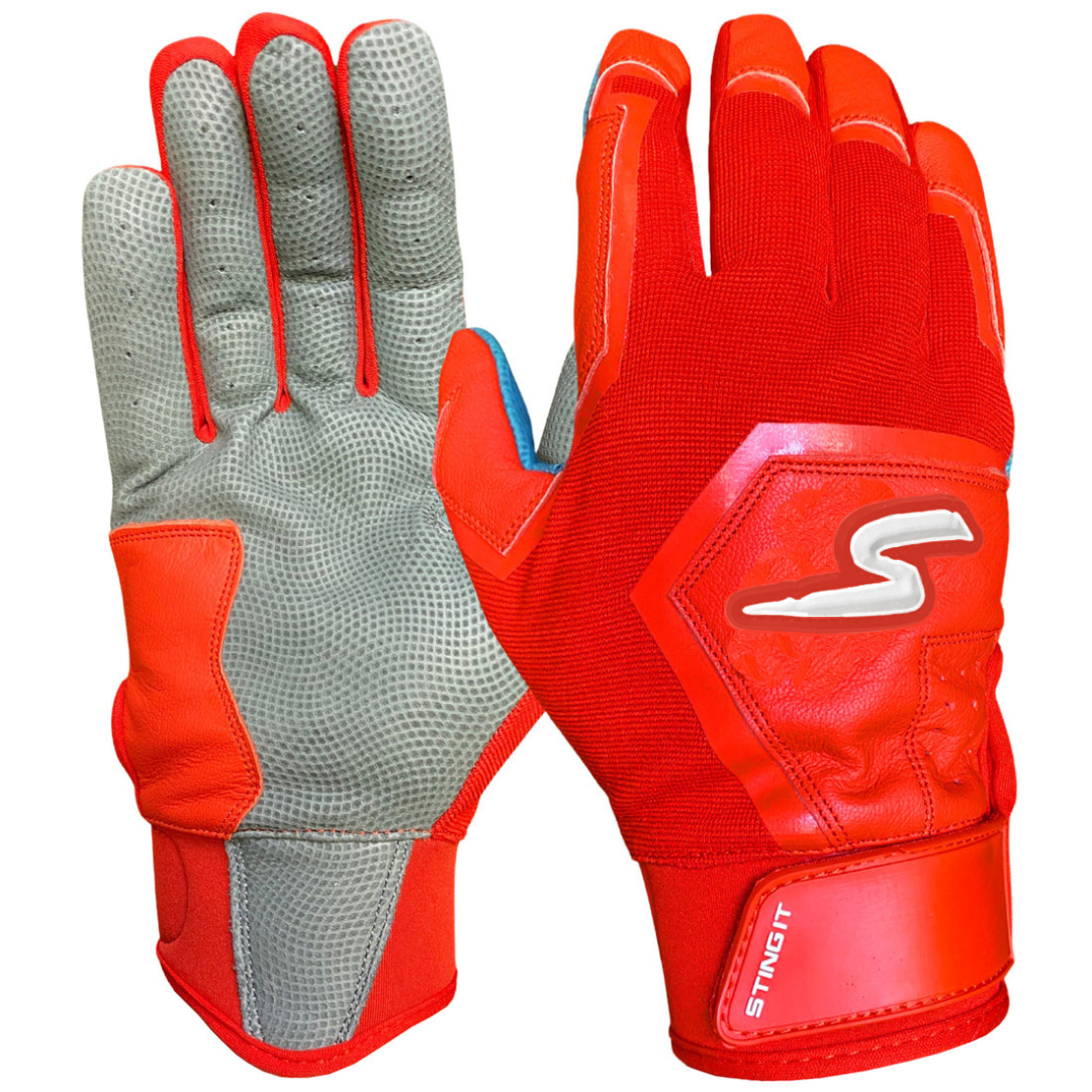 Color Crush Batting Gloves - Red - Maximum Velocity Sports