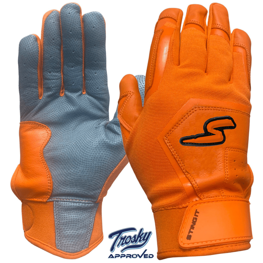 Color Crush Batting Gloves - Orange - Maximum Velocity Sports