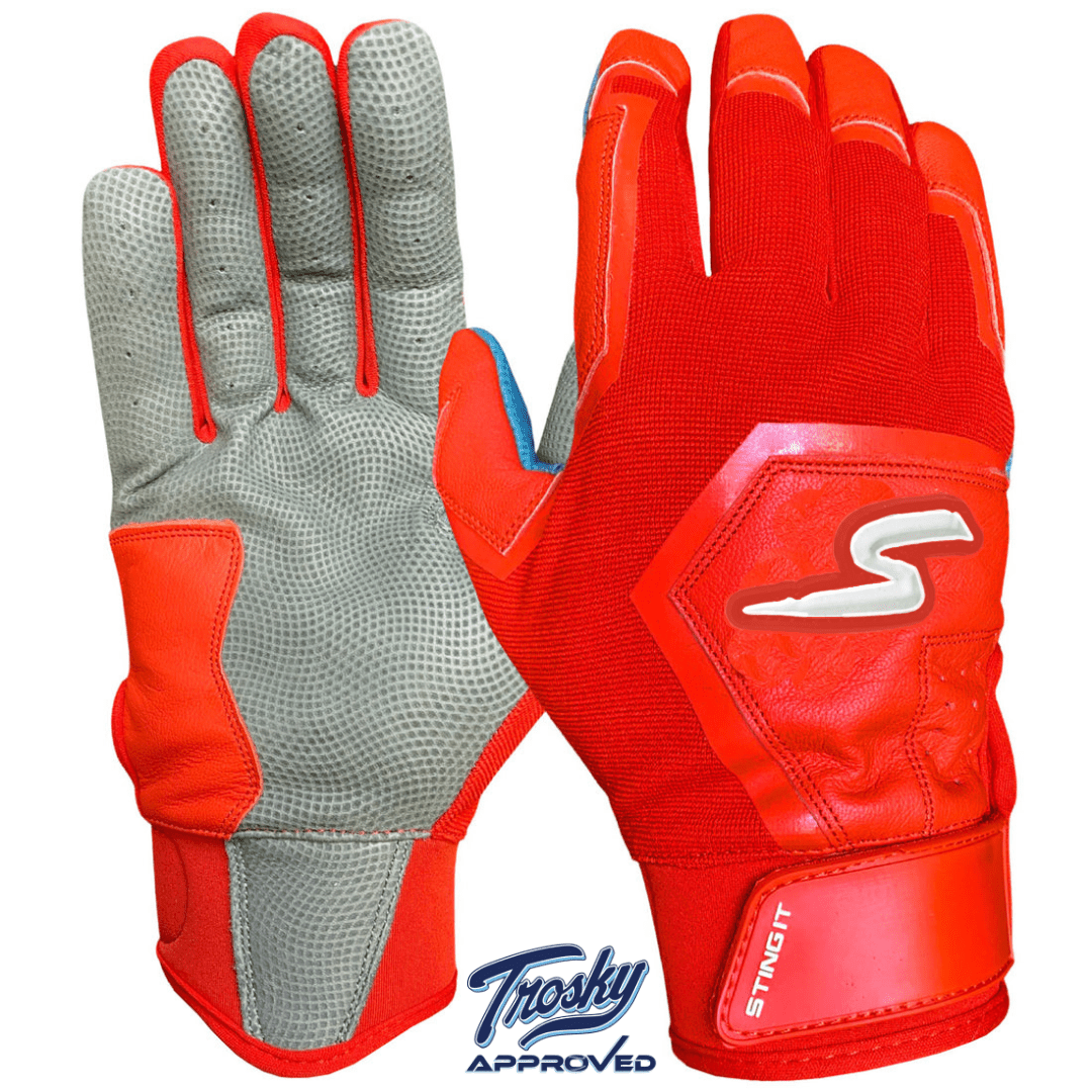 Color Crush Batting Gloves - Red - Maximum Velocity Sports