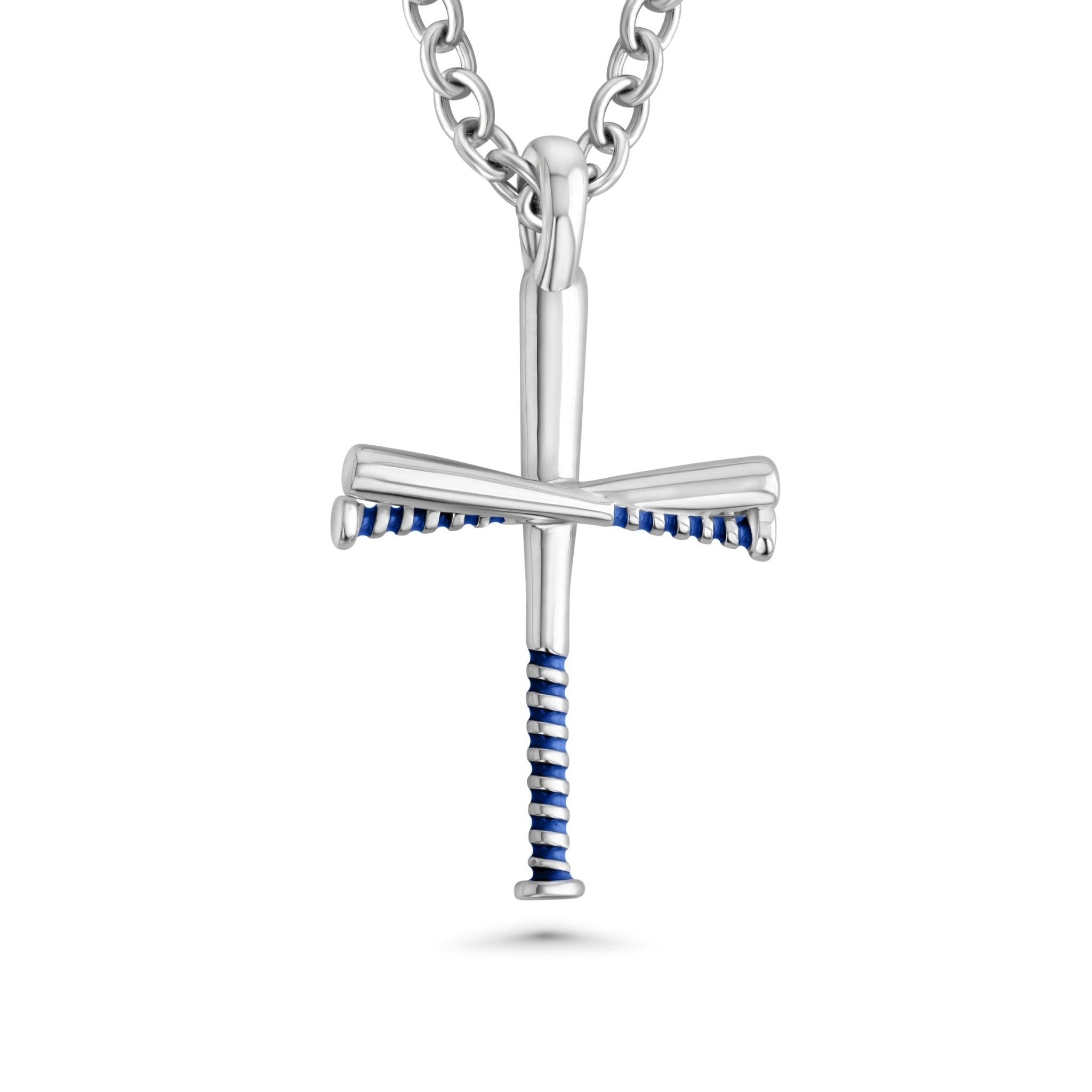 Color Grip Baseball Bat Cross Necklace - Maximum Velocity Sports