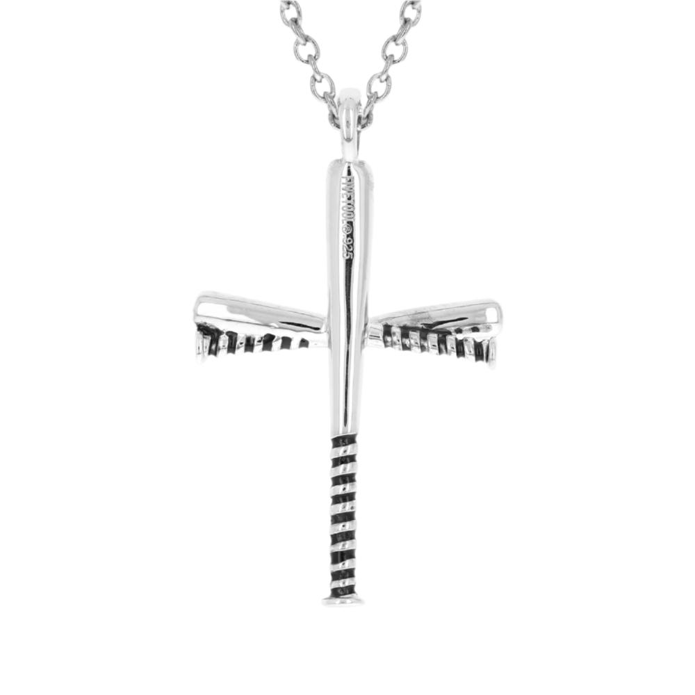 Color Grip Baseball Bat Cross Necklace - Maximum Velocity Sports