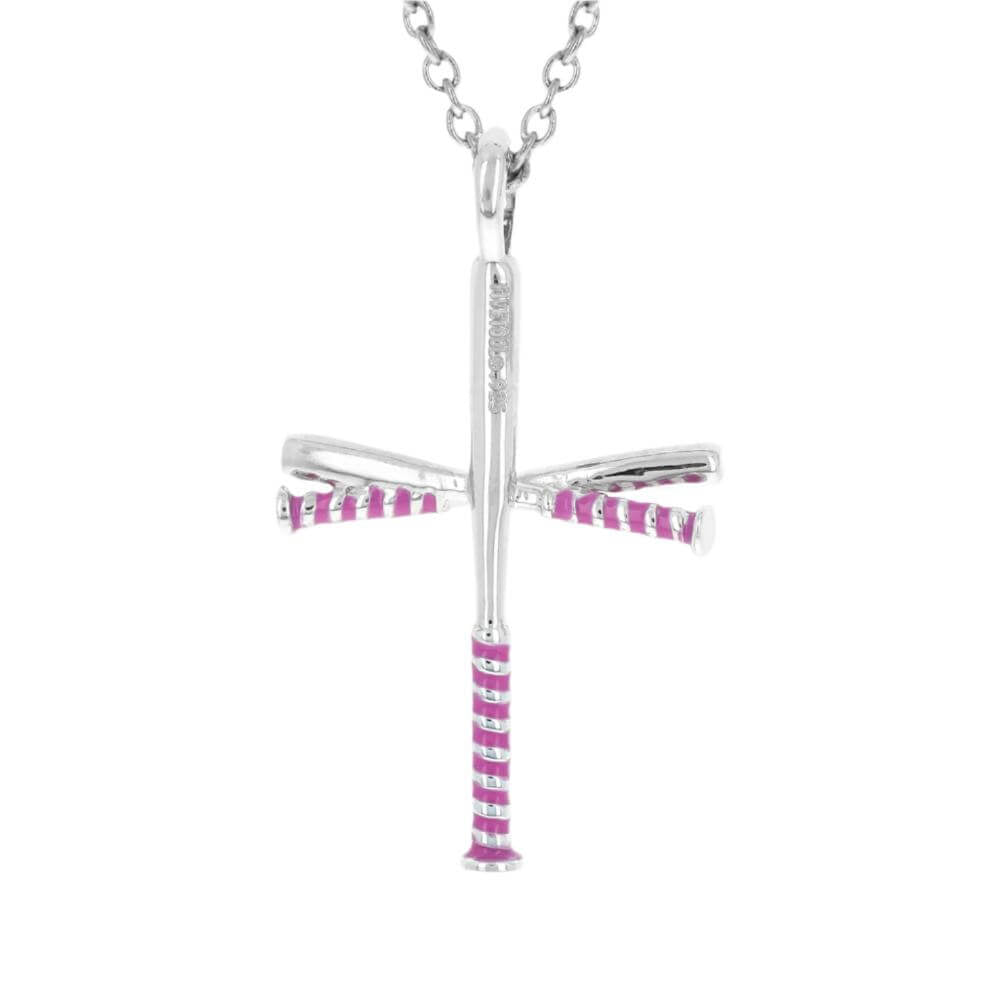 Color Grip Softball Bat Cross Necklace (Youth) - Maximum Velocity Sports
