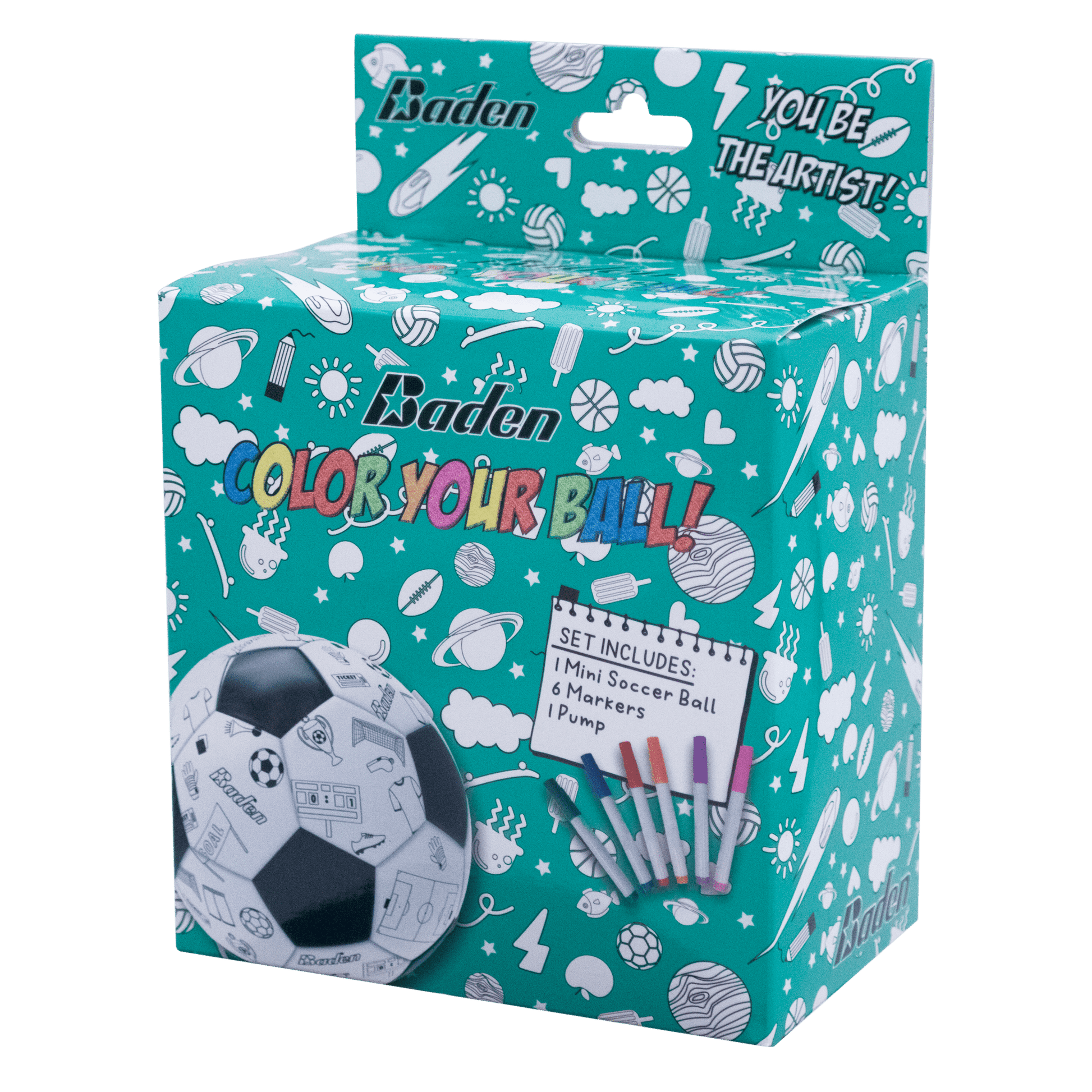 Color Your Own MINI SOCCER Ball - Maximum Velocity Sports