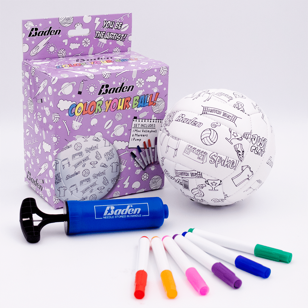 Color Your Own Mini Volleyball - Maximum Velocity Sports