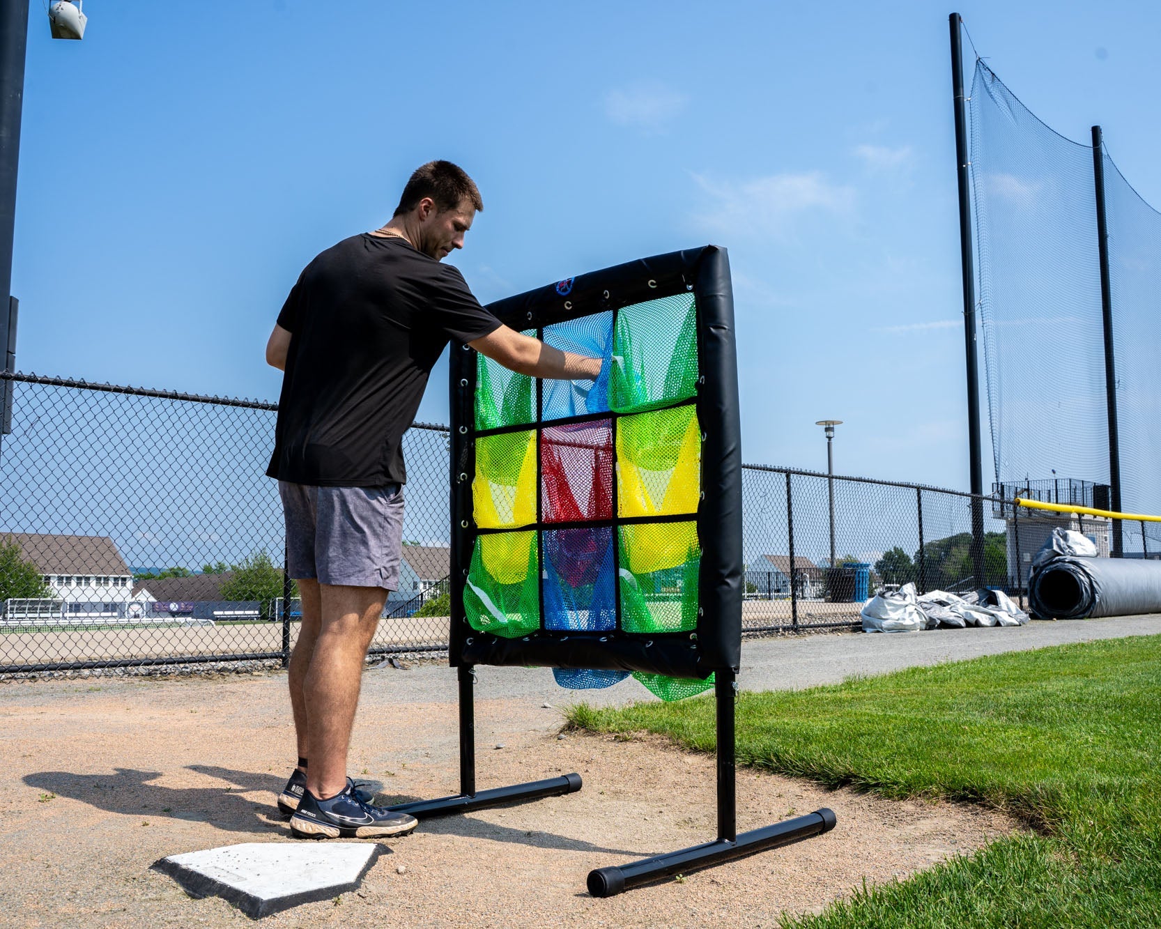 Colored 9 Hole Pitch Target - Maximum Velocity Sports