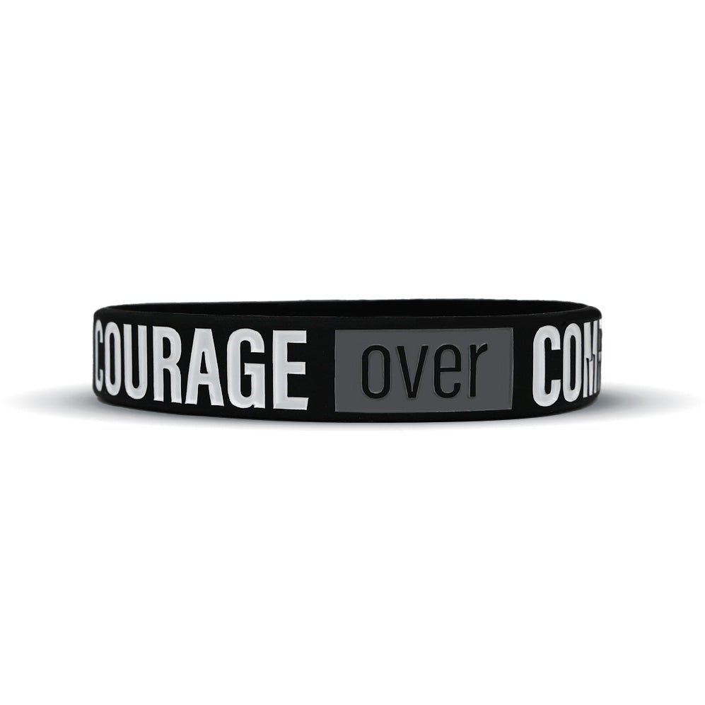 COURAGE OVER COMPROMISE Wristband - Maximum Velocity Sports