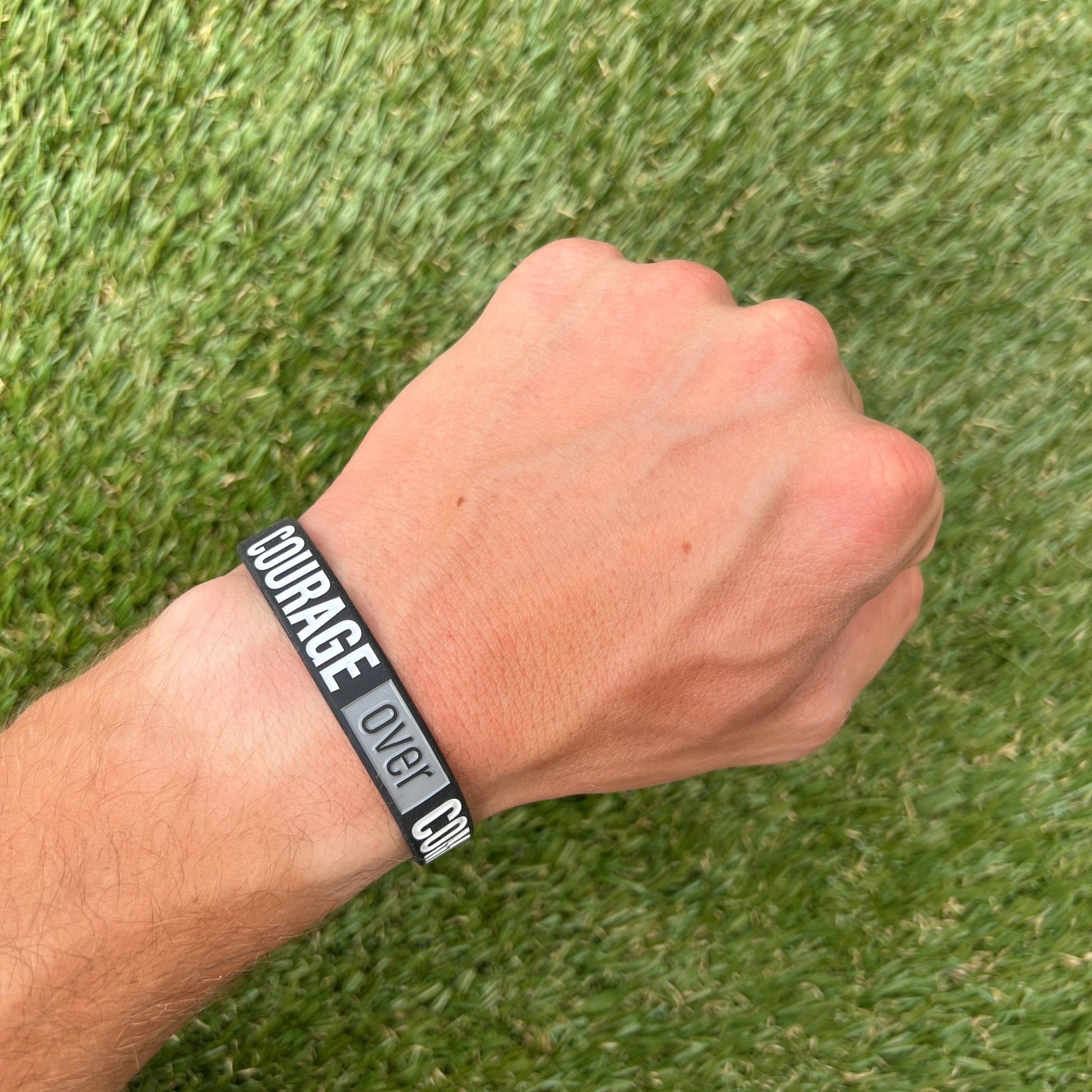 COURAGE OVER COMPROMISE Wristband - Maximum Velocity Sports