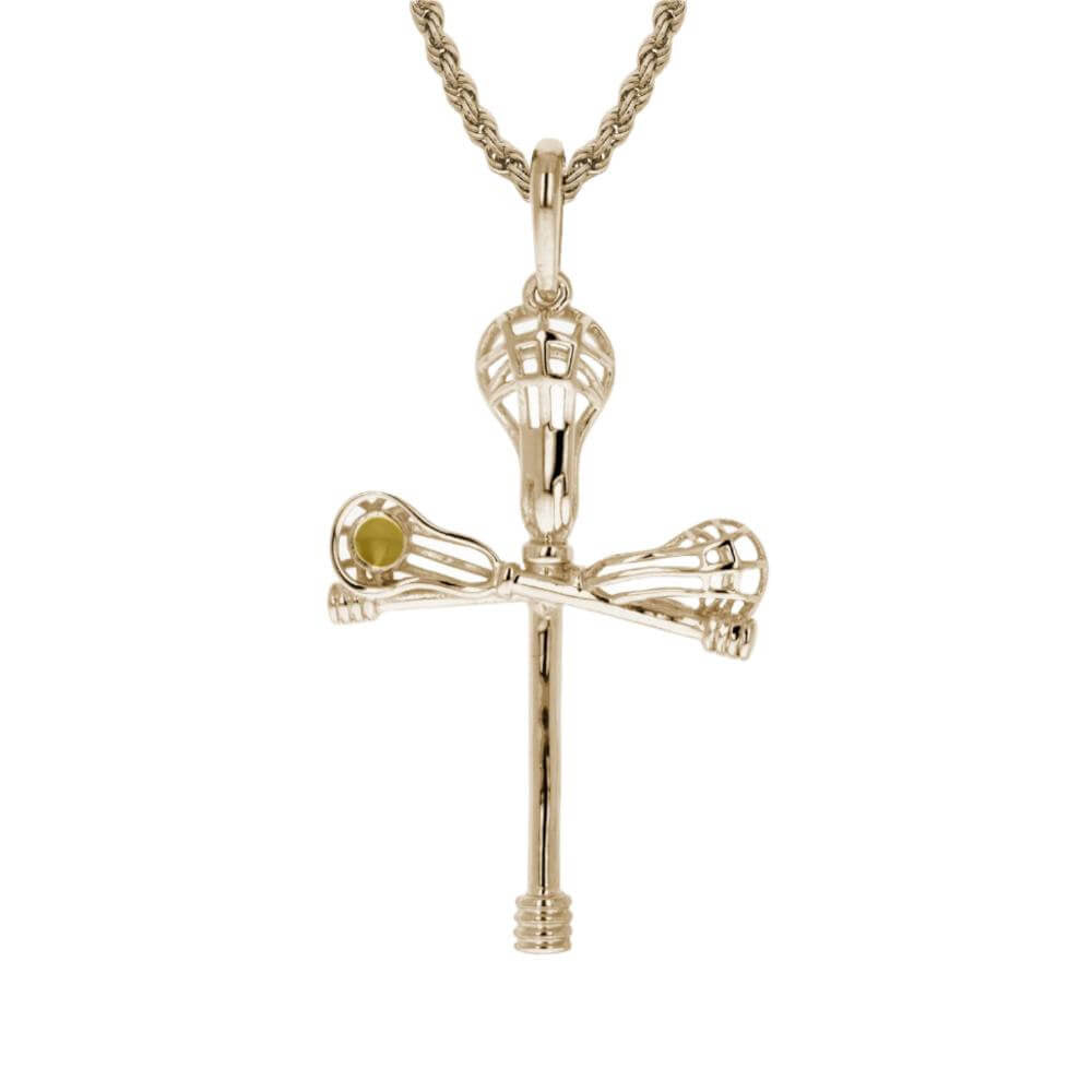 Cross Check Lacrosse Necklace - Maximum Velocity Sports