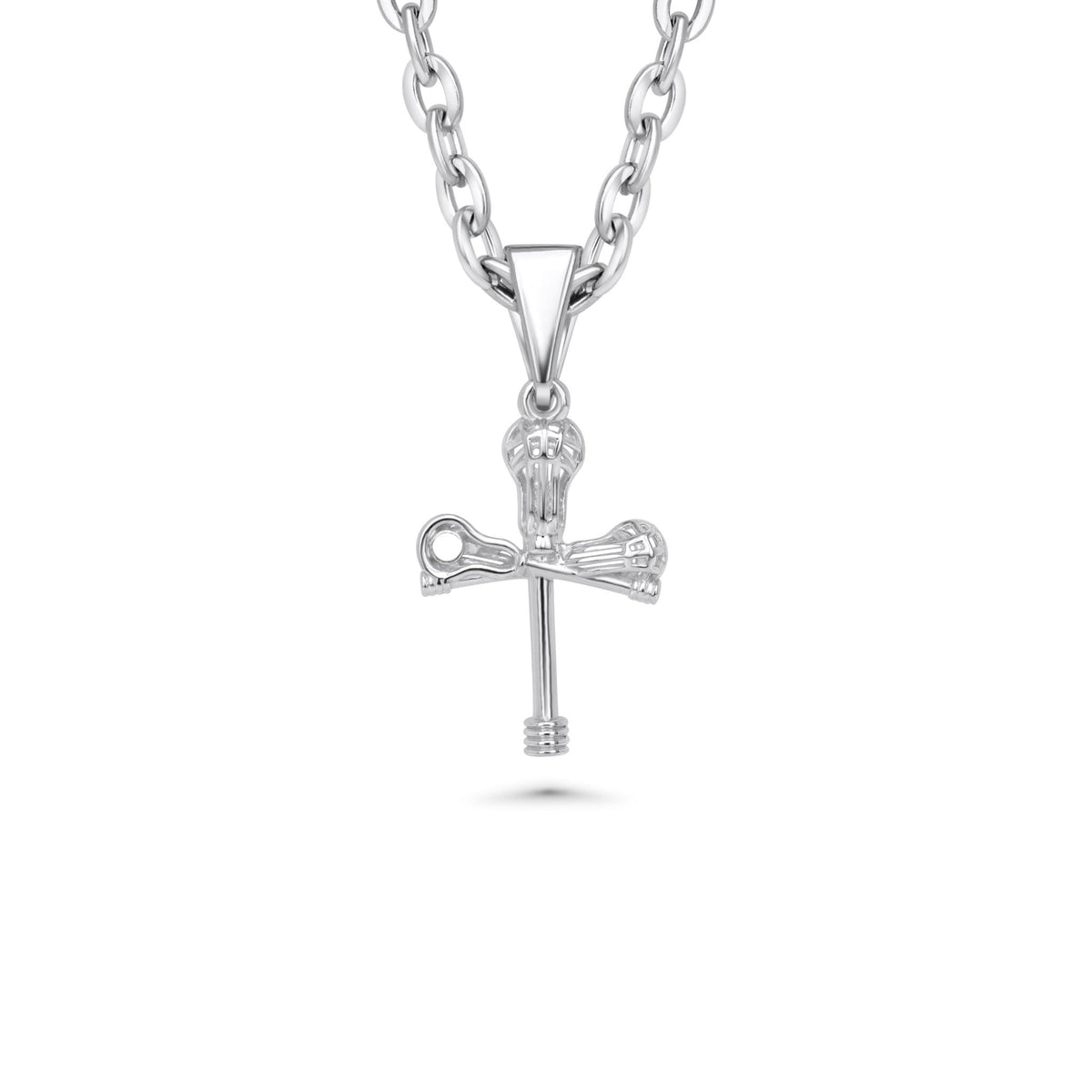 Cross Check Lacrosse Necklace (Youth) - Maximum Velocity Sports