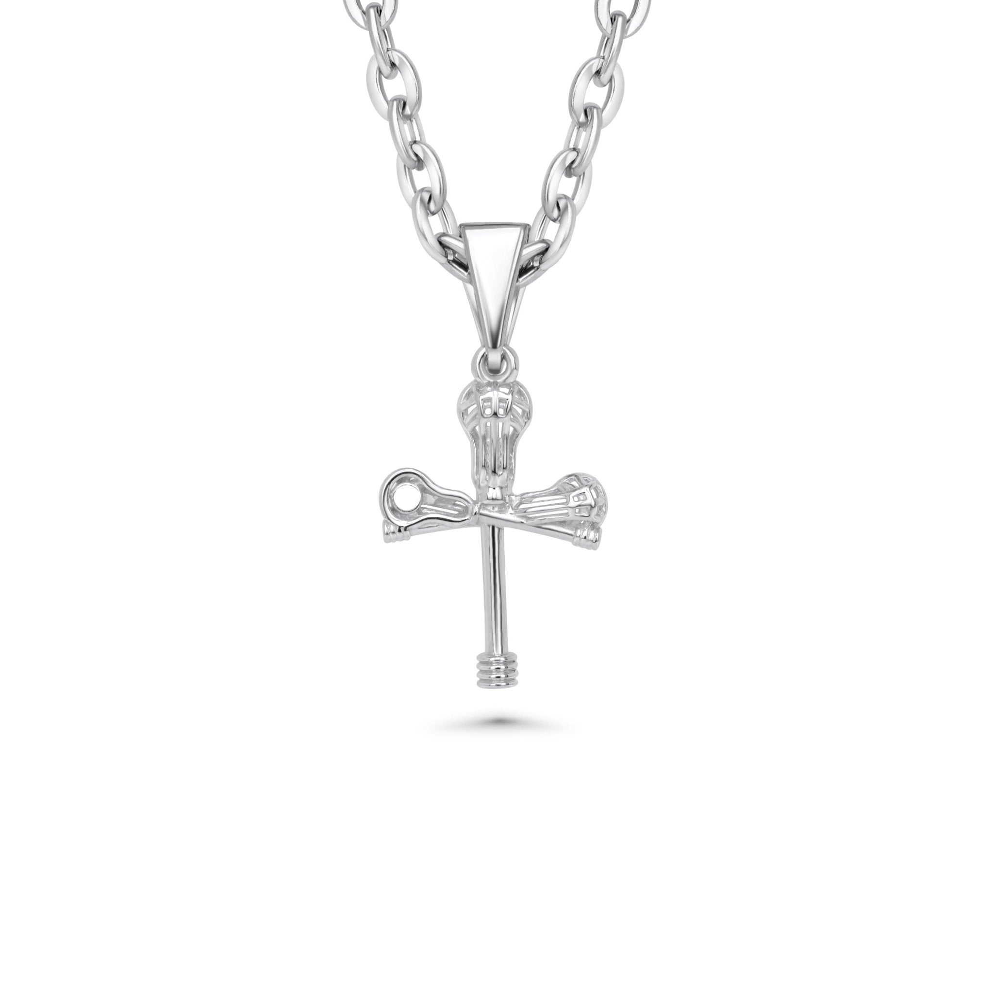 Cross Check Lacrosse Necklace (Youth) - Maximum Velocity Sports