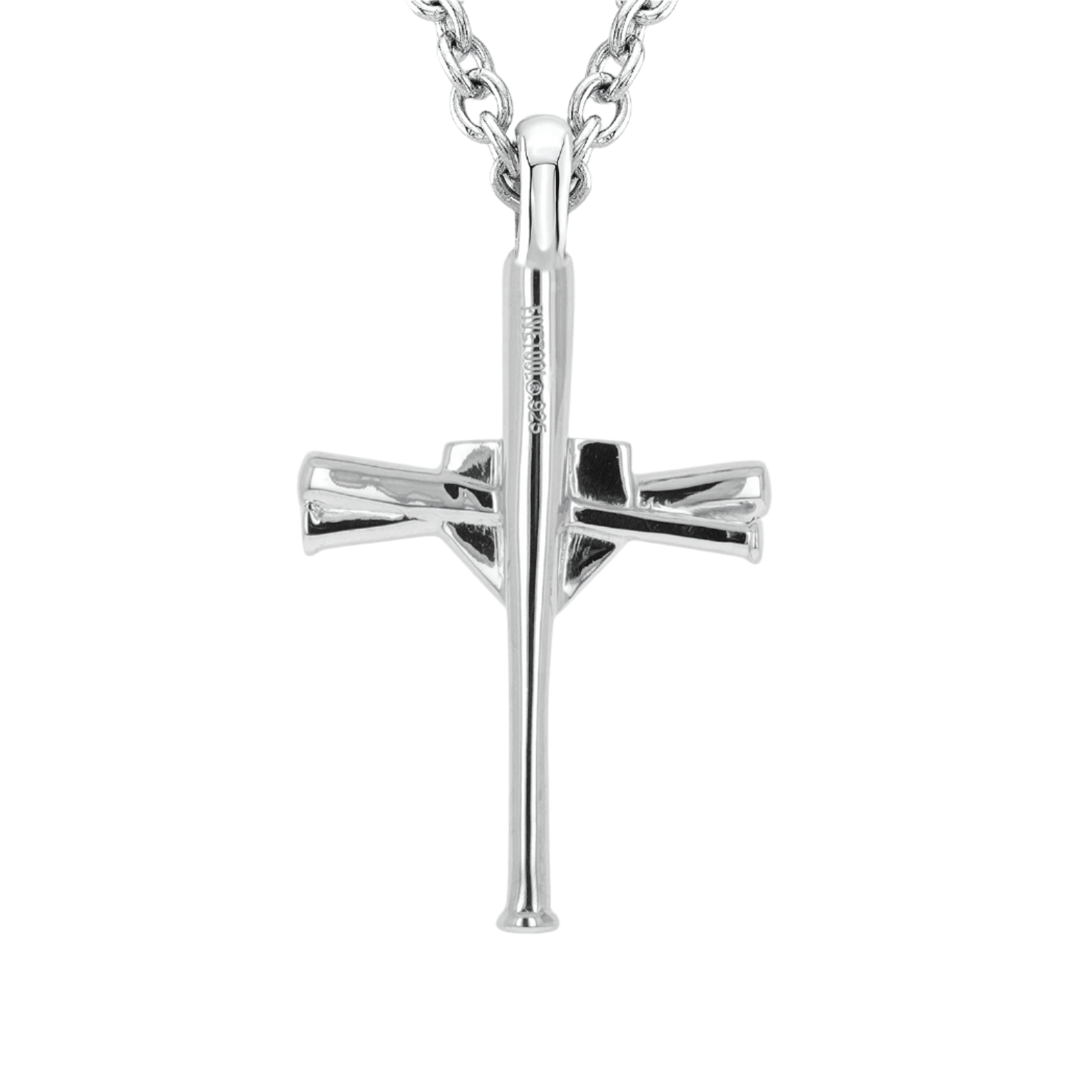 Custom Number Baseball Bat Cross Necklace - Maximum Velocity Sports