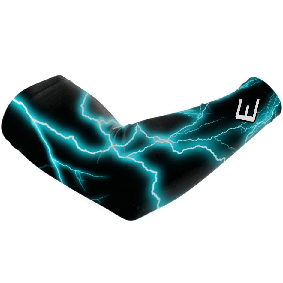 Cyan Lightning Arm Sleeve - Maximum Velocity Sports