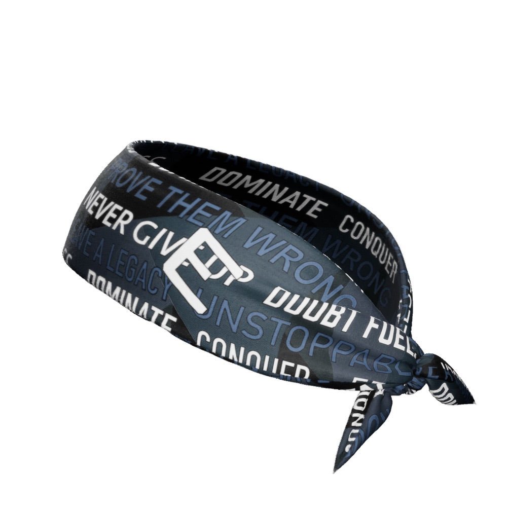 Dark Motivational Tie Headband - Maximum Velocity Sports