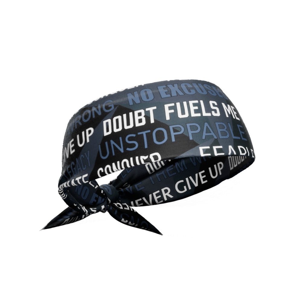 Dark Motivational Tie Headband - Maximum Velocity Sports