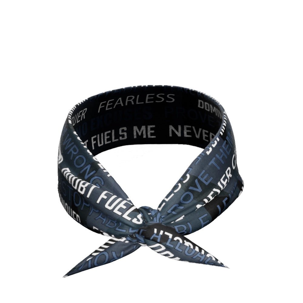 Dark Motivational Tie Headband - Maximum Velocity Sports