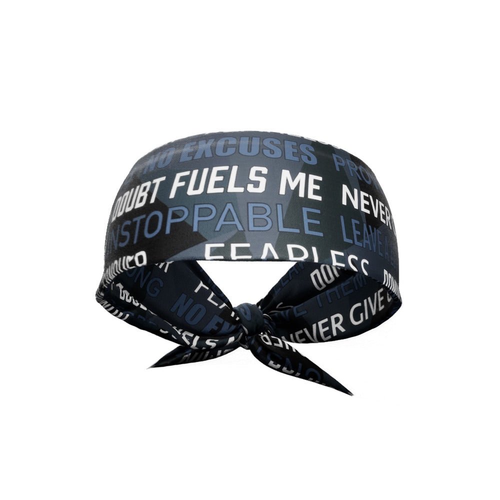 Dark Motivational Tie Headband - Maximum Velocity Sports