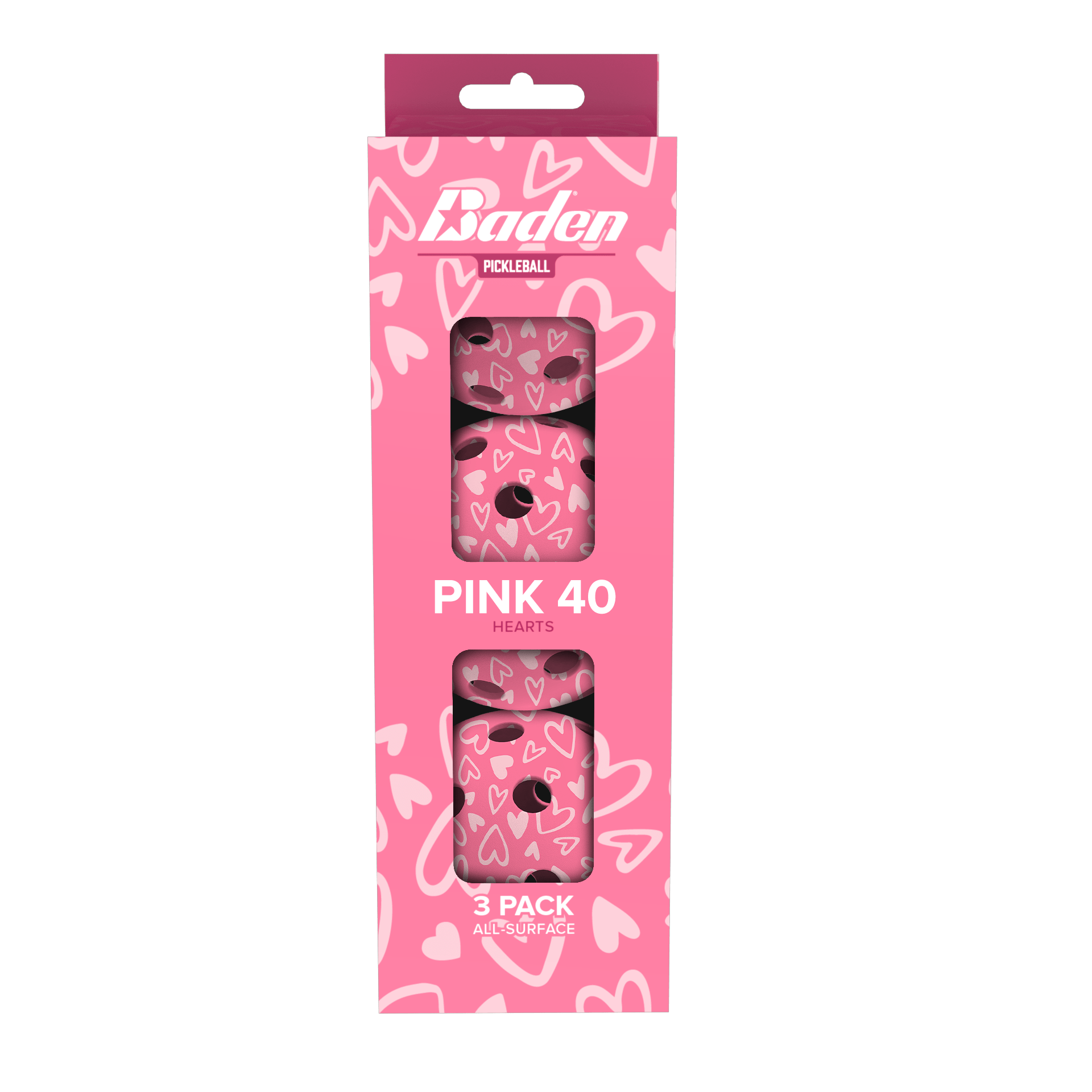 Dink Pink 40 Pickleball 3 - Pack - Maximum Velocity Sports