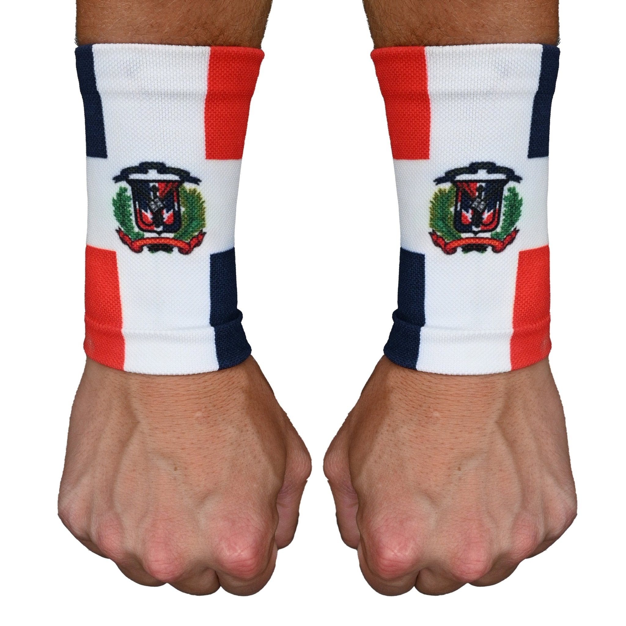 Dominican Republic Flag Wrist Support Sleeves - Maximum Velocity Sports