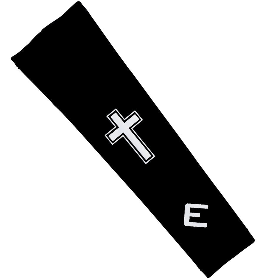 Faith Cross Black Arm Sleeve - Maximum Velocity Sports