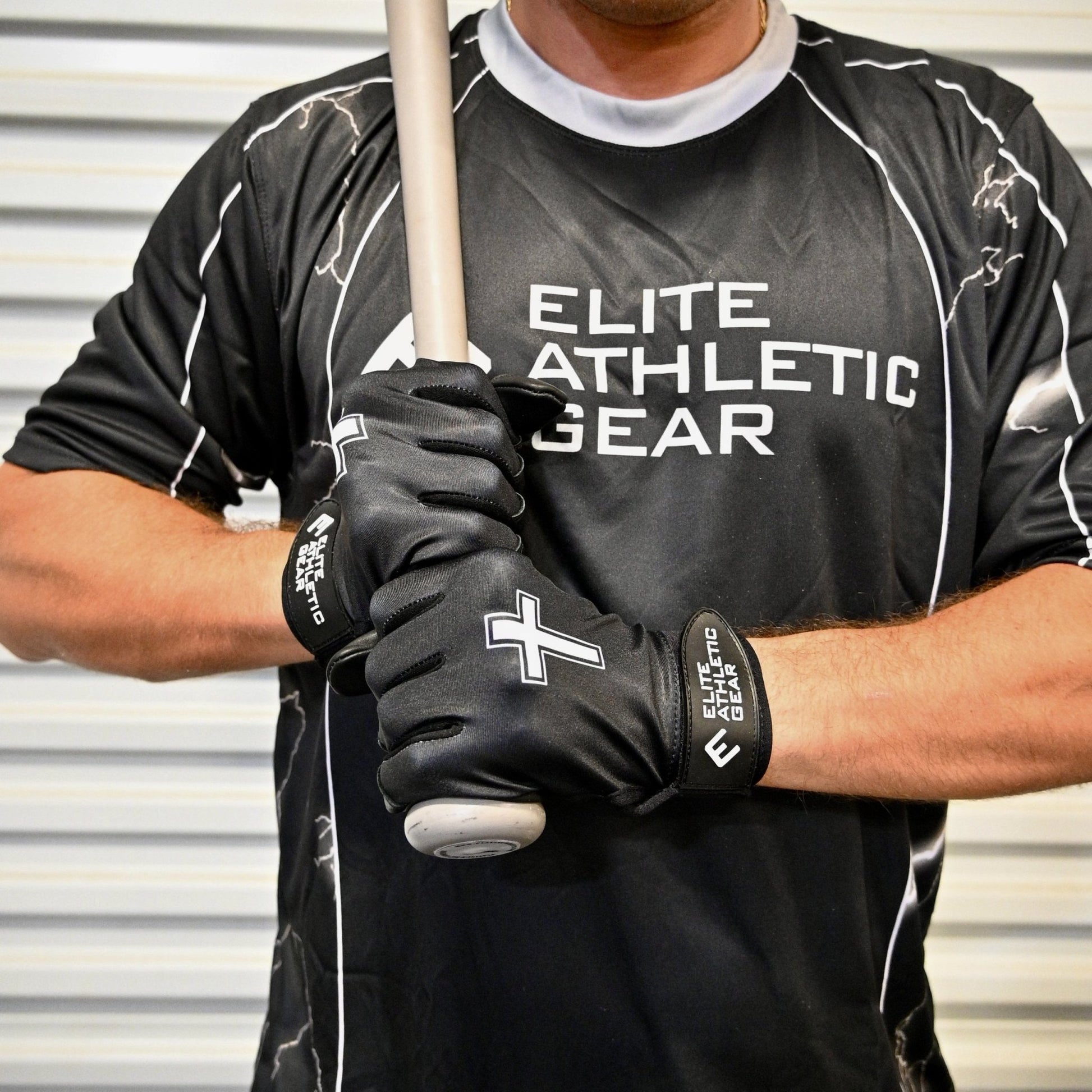 Faith Cross Black Batting Gloves - Maximum Velocity Sports