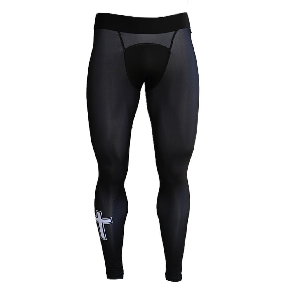Faith Cross Black Compression Tights - Maximum Velocity Sports