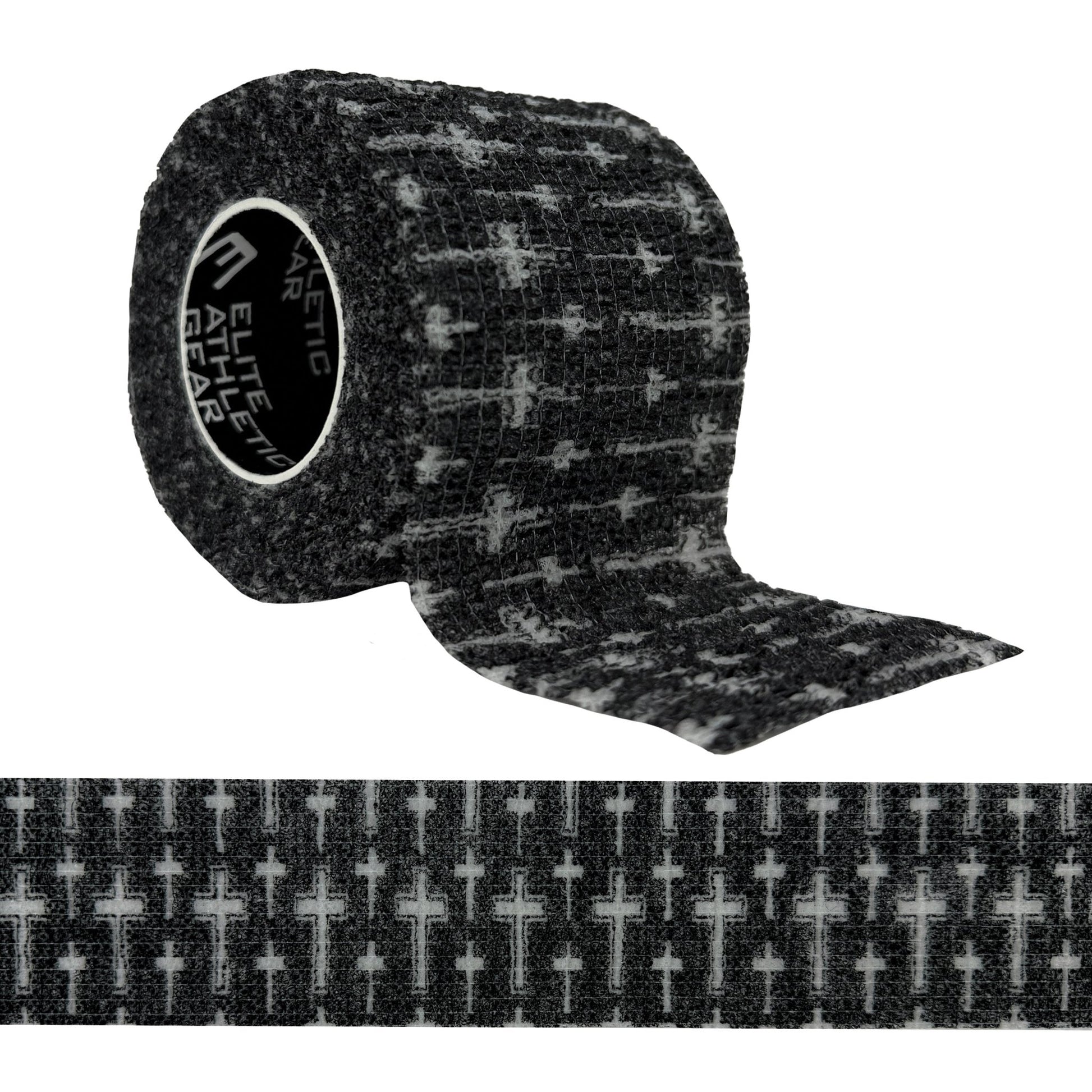 Faith Cross Black Self Stick Athletic Tape - Maximum Velocity Sports