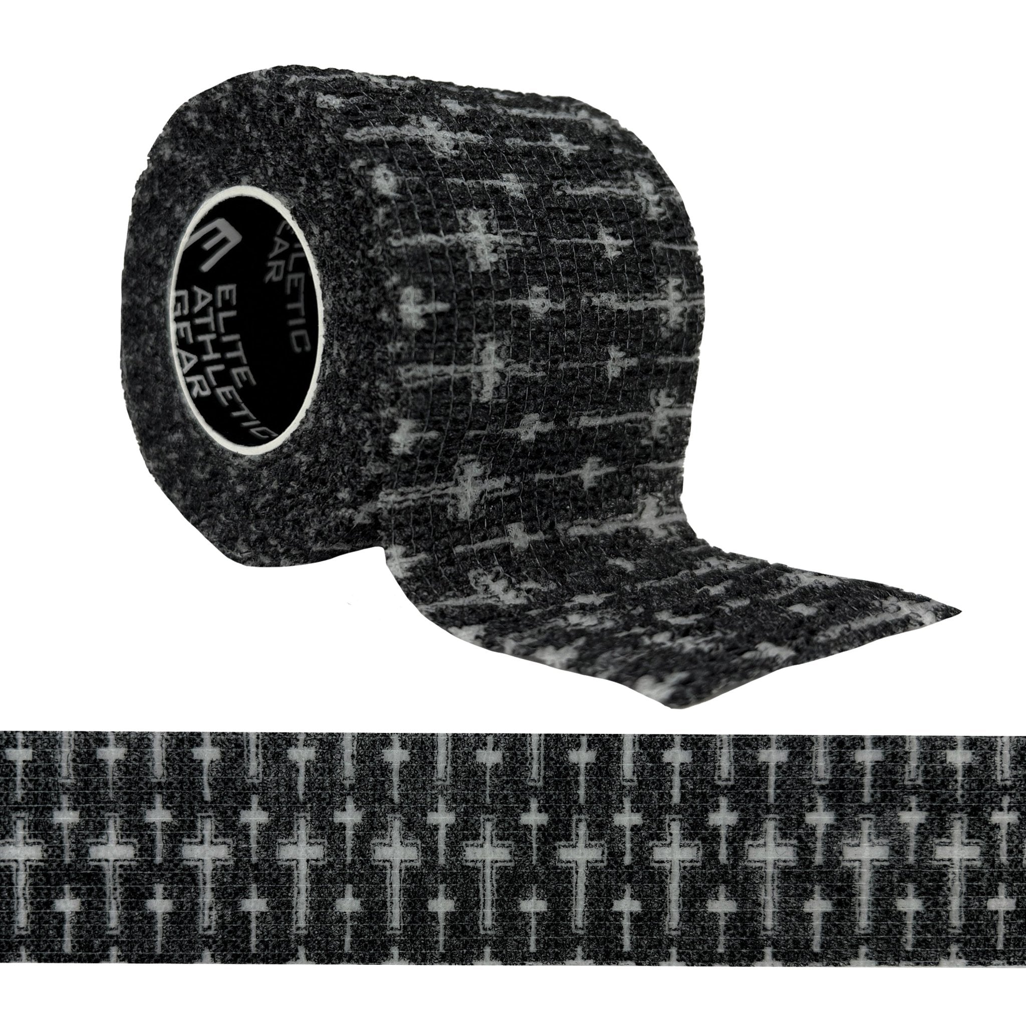 Faith Cross Black Self Stick Athletic Tape - Maximum Velocity Sports